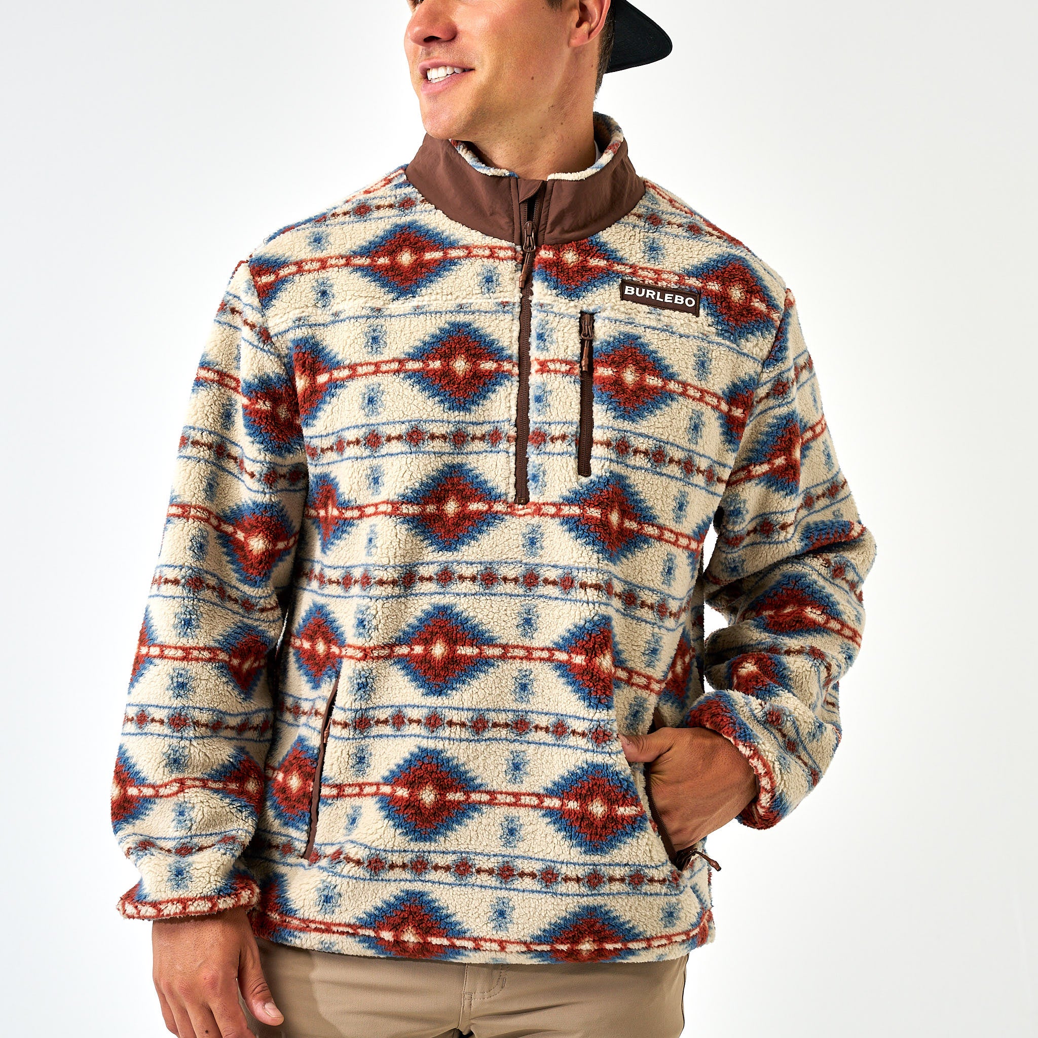 3591-mountain-fleece-sherpa-quarter-zip-arizona-aztec-1.jpg Mountain Fleece Sherpa - Quarter Zip - Arizona Aztec
