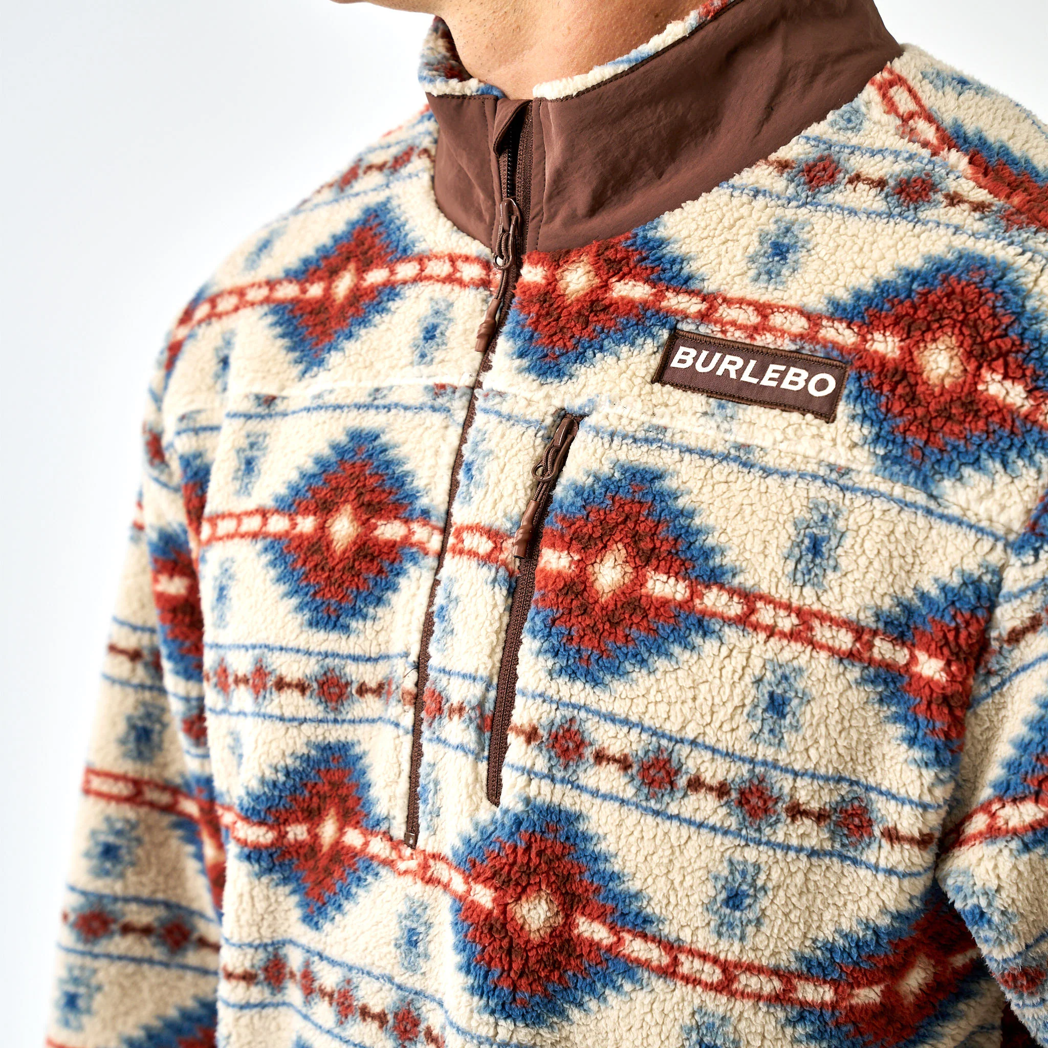 Mountain Fleece Sherpa - Quarter Zip - Arizona Aztec