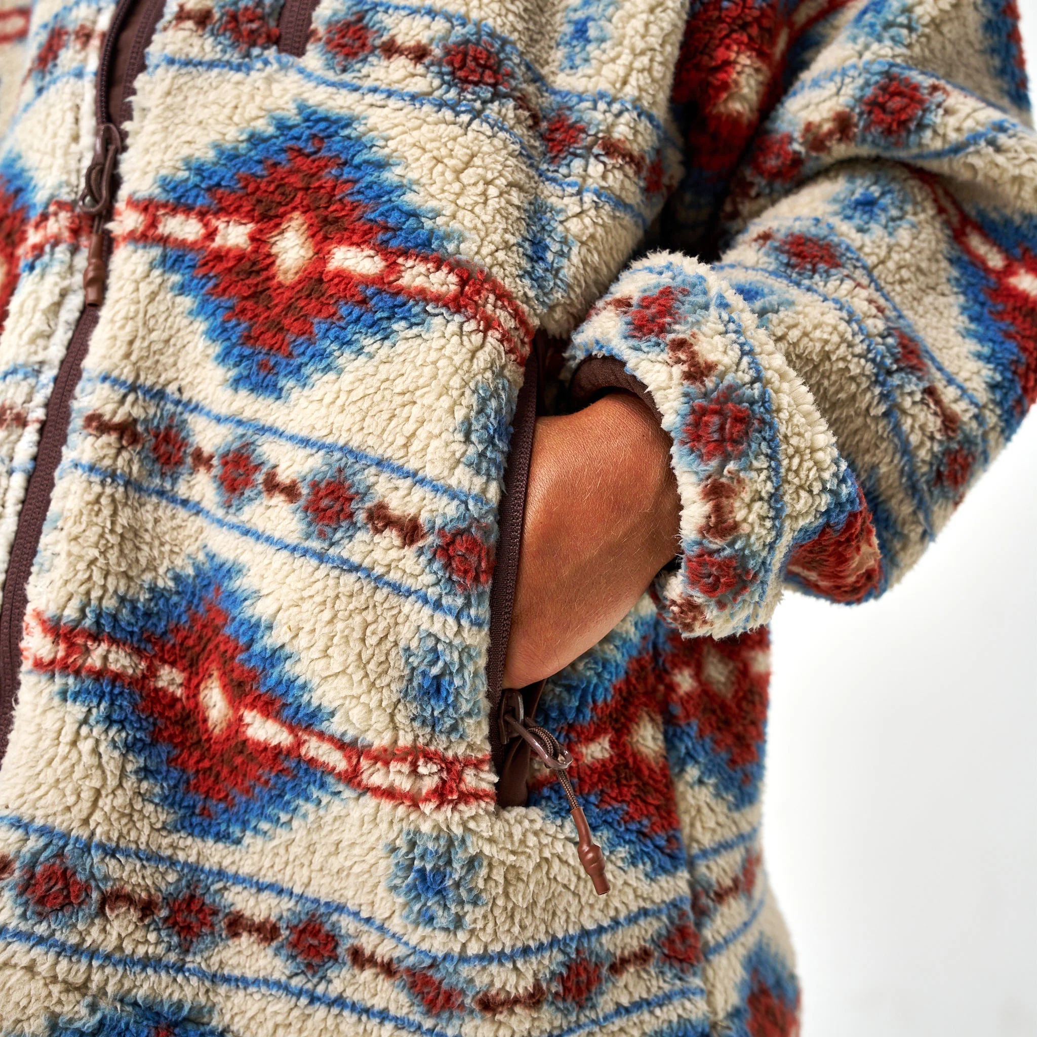 Youth Mountain Fleece Sherpa - Full Zip Jacket - Arizona Aztec