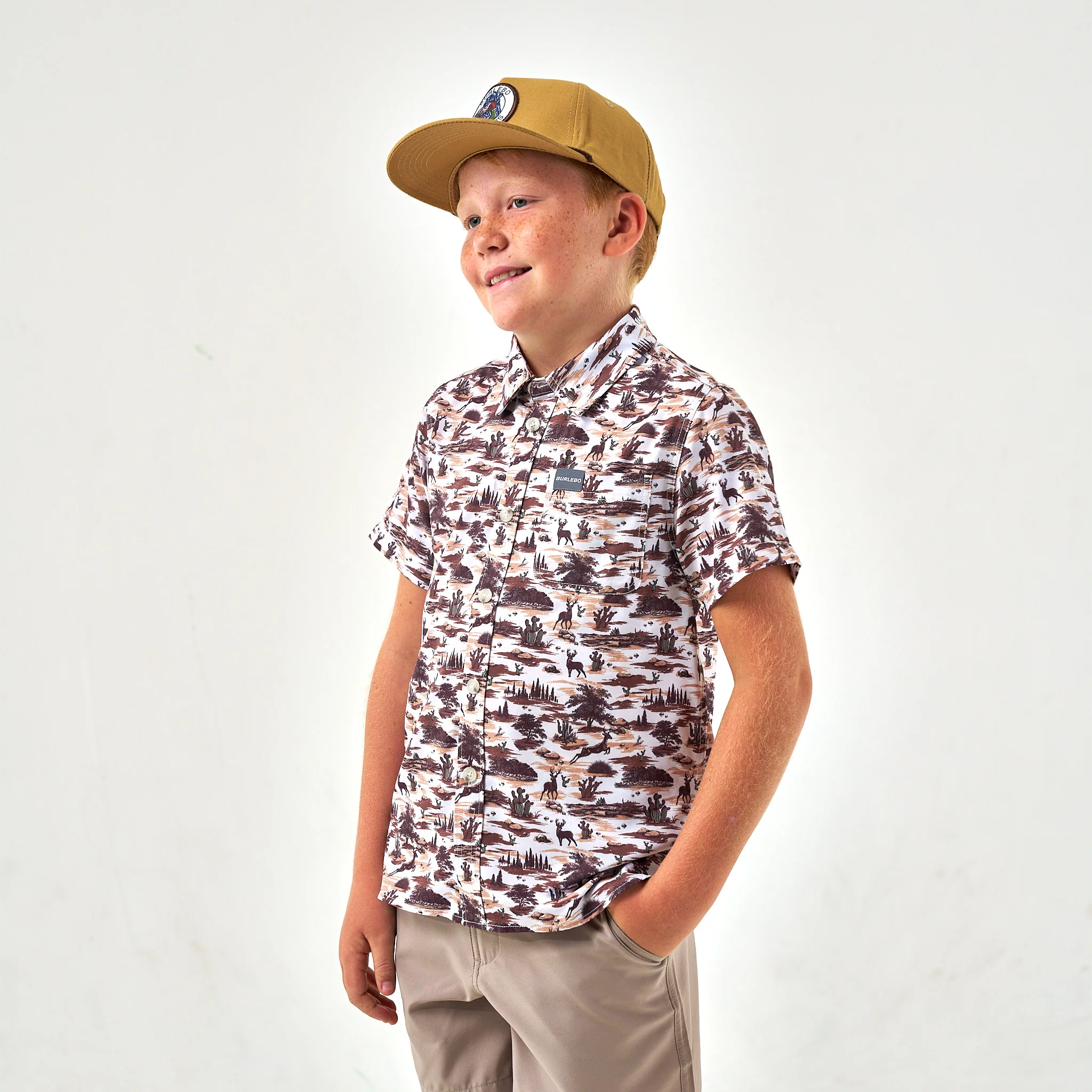 3645-youth-performance-button-up-brush-country-1.webp Youth Performance Button Up - Brush Country