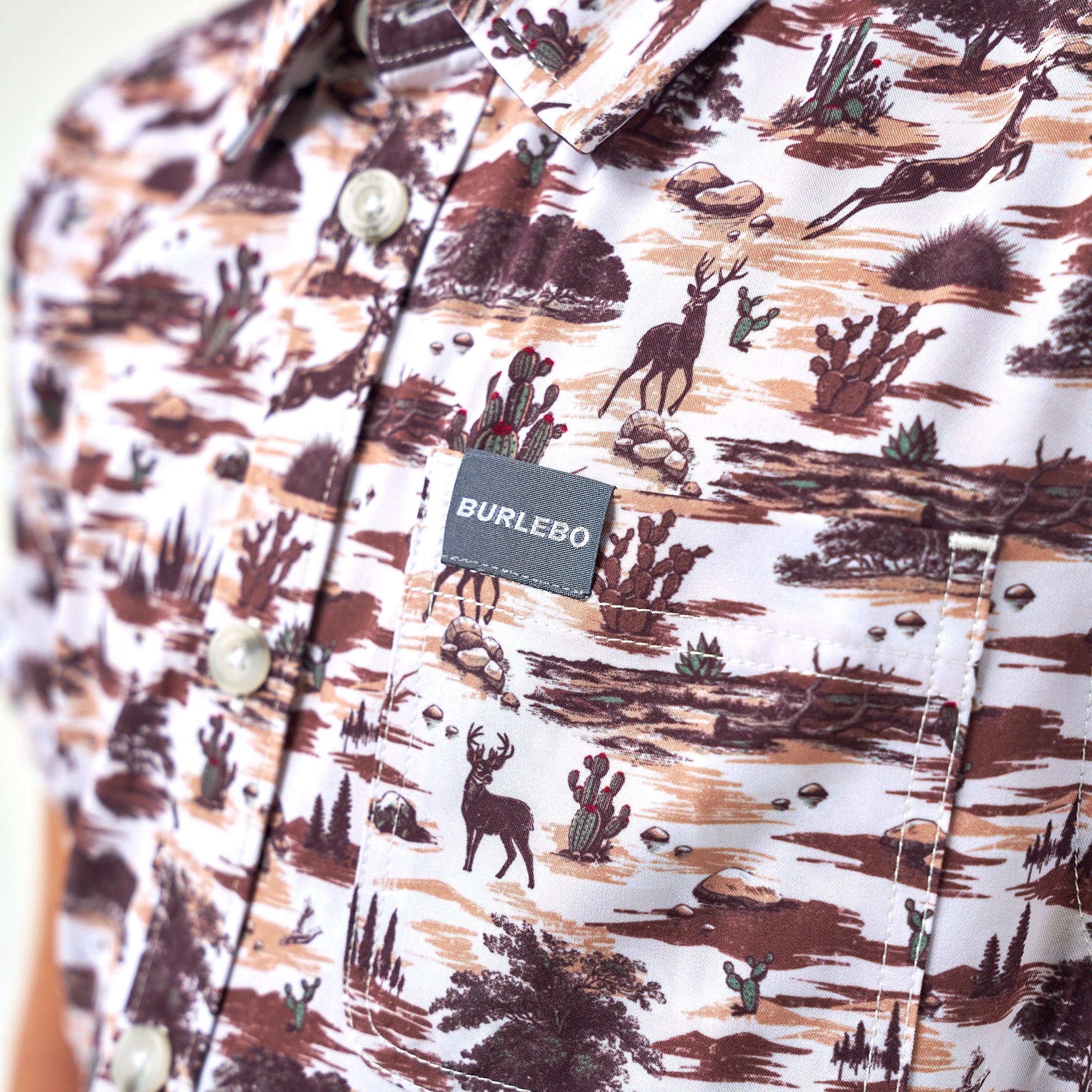 Youth Performance Button Up - Brush Country