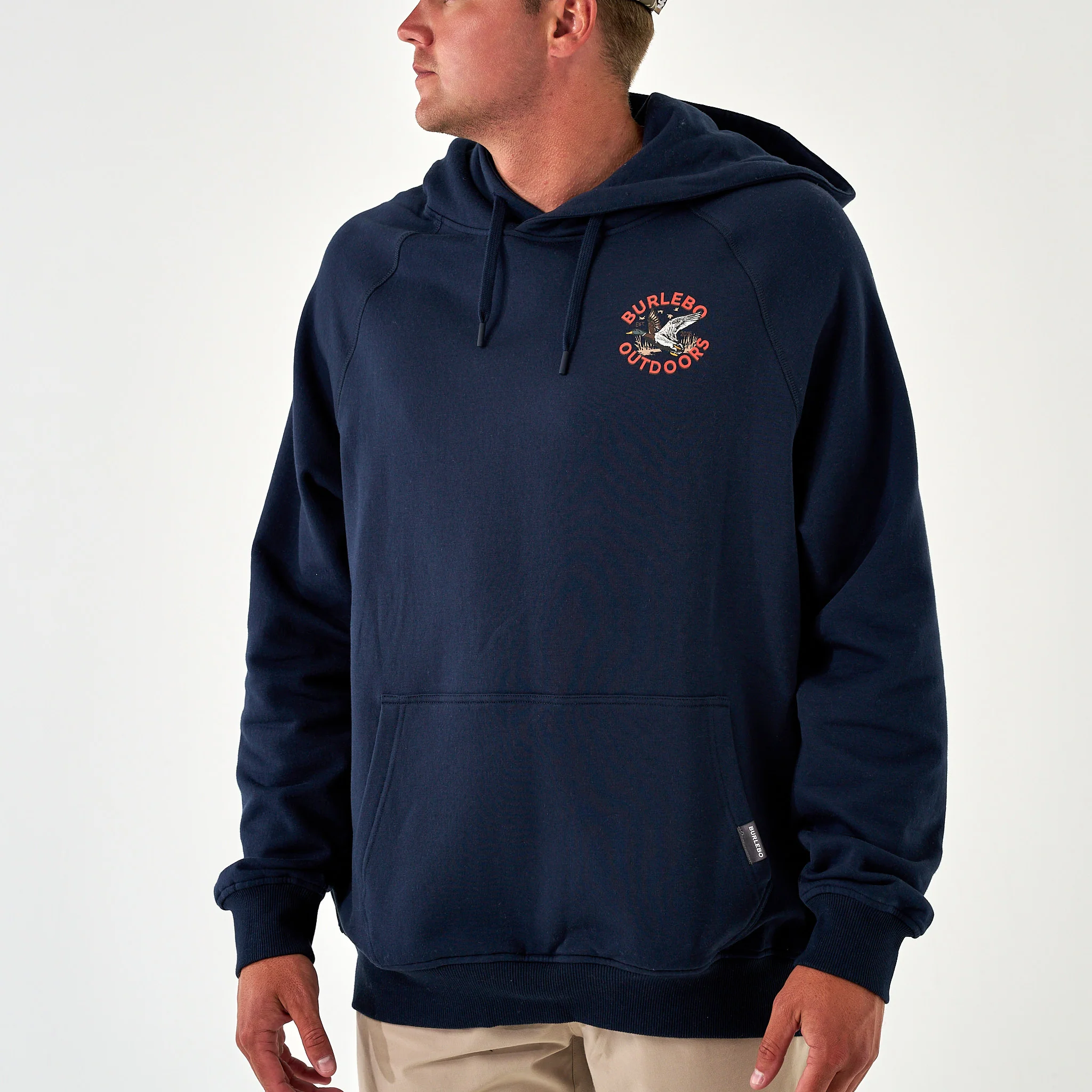 3663-fleece-hoodie-old-school-duck-hunt-navy-3.webp Fleece Hoodie - Old School Duck Hunt - Navy