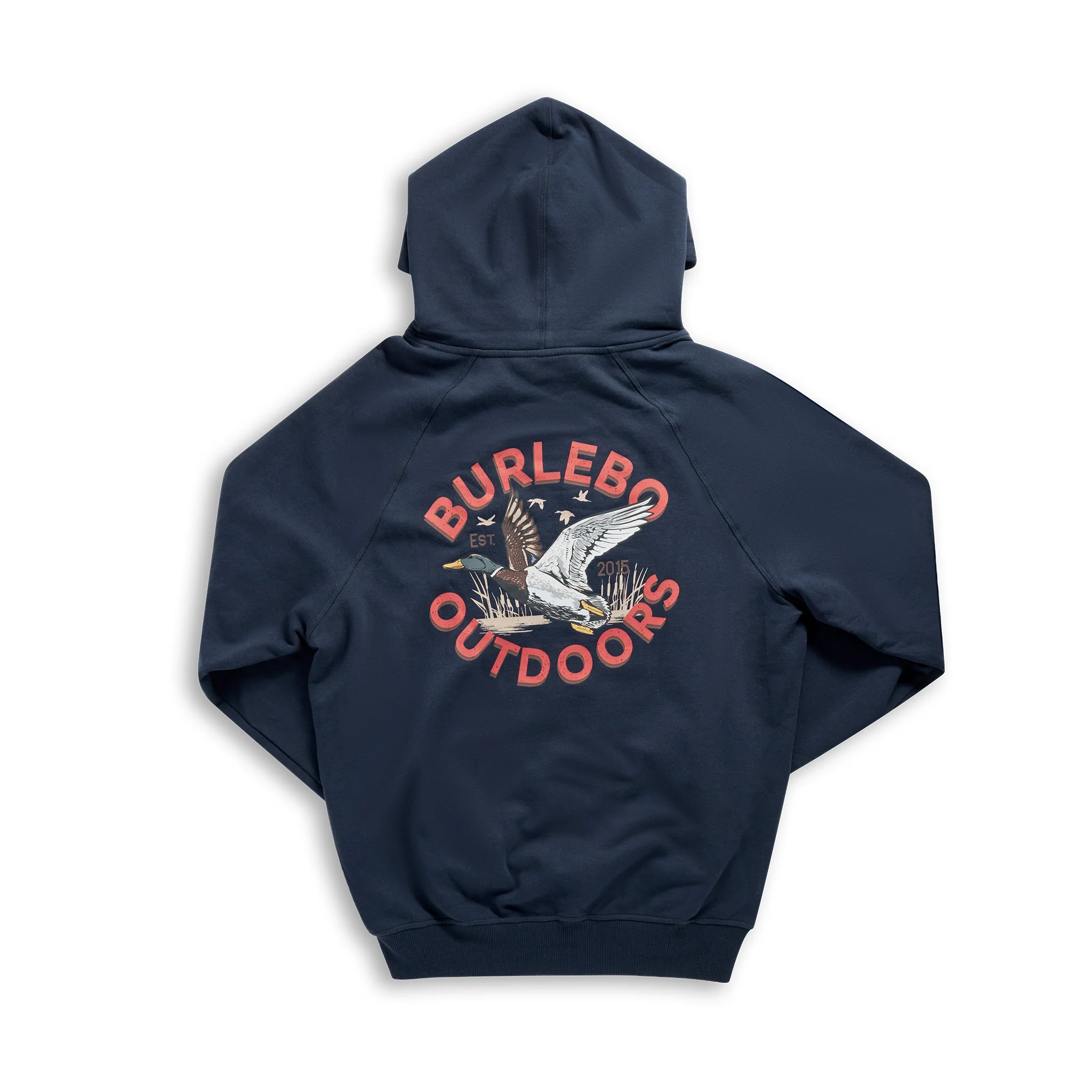 3663-fleece-hoodie-old-school-duck-hunt-navy-4.webp Fleece Hoodie - Old School Duck Hunt - Navy