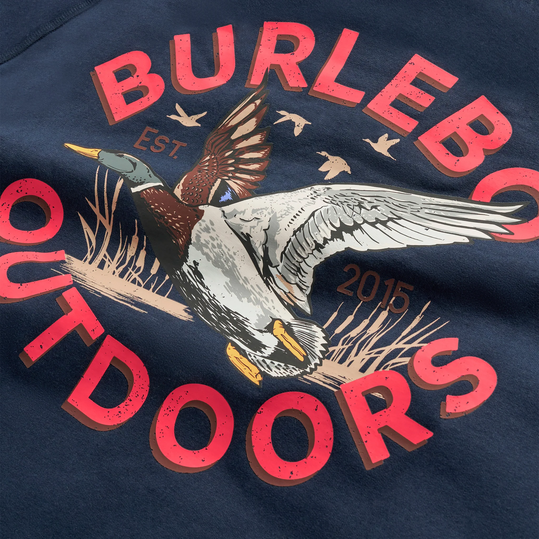 3663-fleece-hoodie-old-school-duck-hunt-navy-8.webp Fleece Hoodie - Old School Duck Hunt - Navy