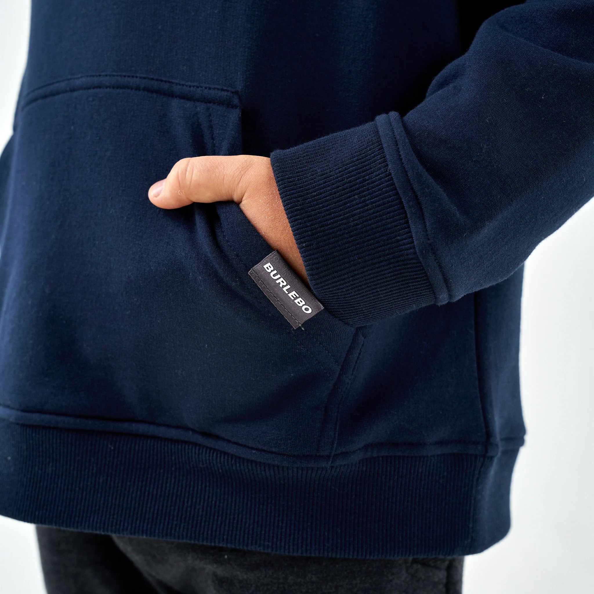 Youth Fleece Hoodie - Old School Duck Hunt - Navy