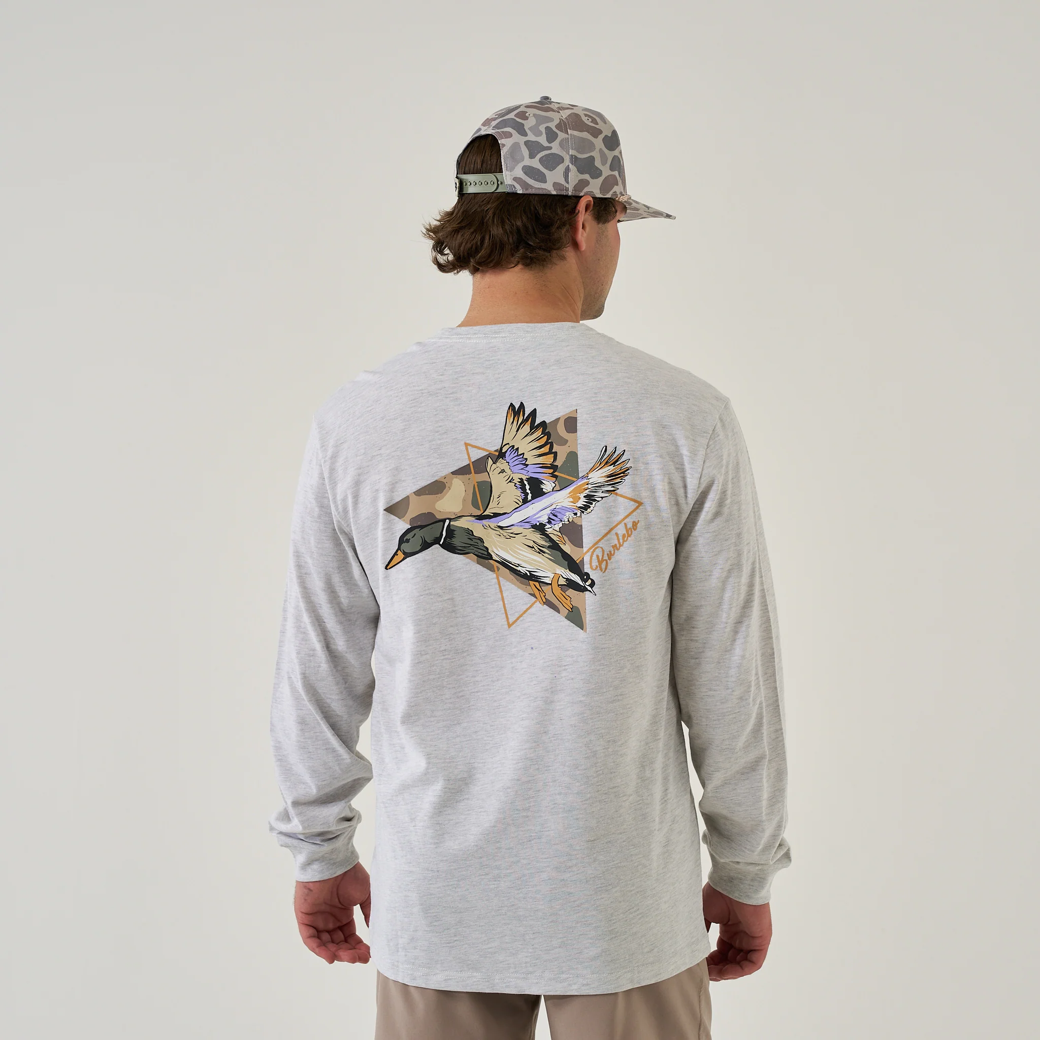 3702-long-sleeve-tee-pintail-triangle-duck-ash-grey-1.webp Long Sleeve Tee - Pintail Triangle Duck - Ash Grey
