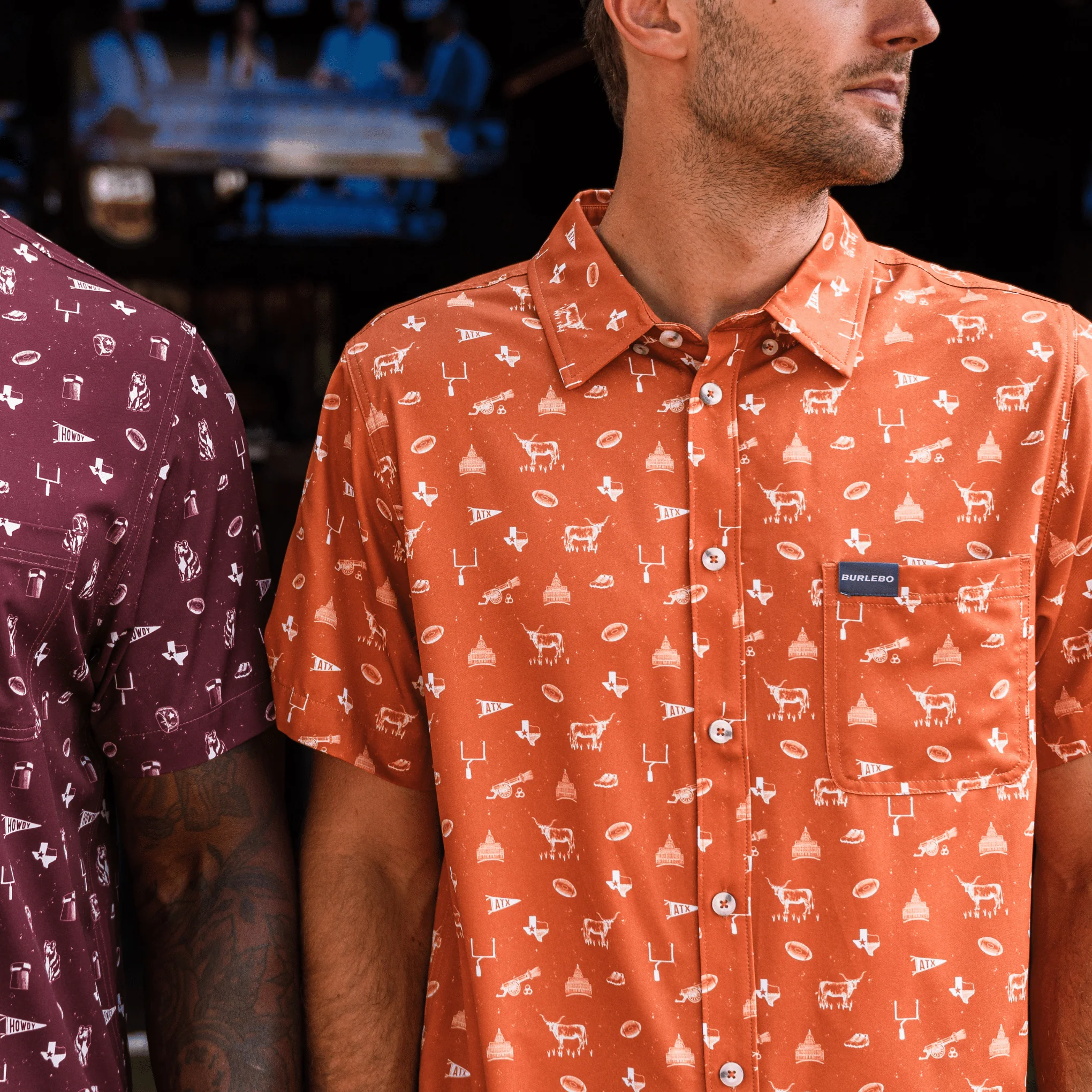 Performance Button Up - Gameday in Austin