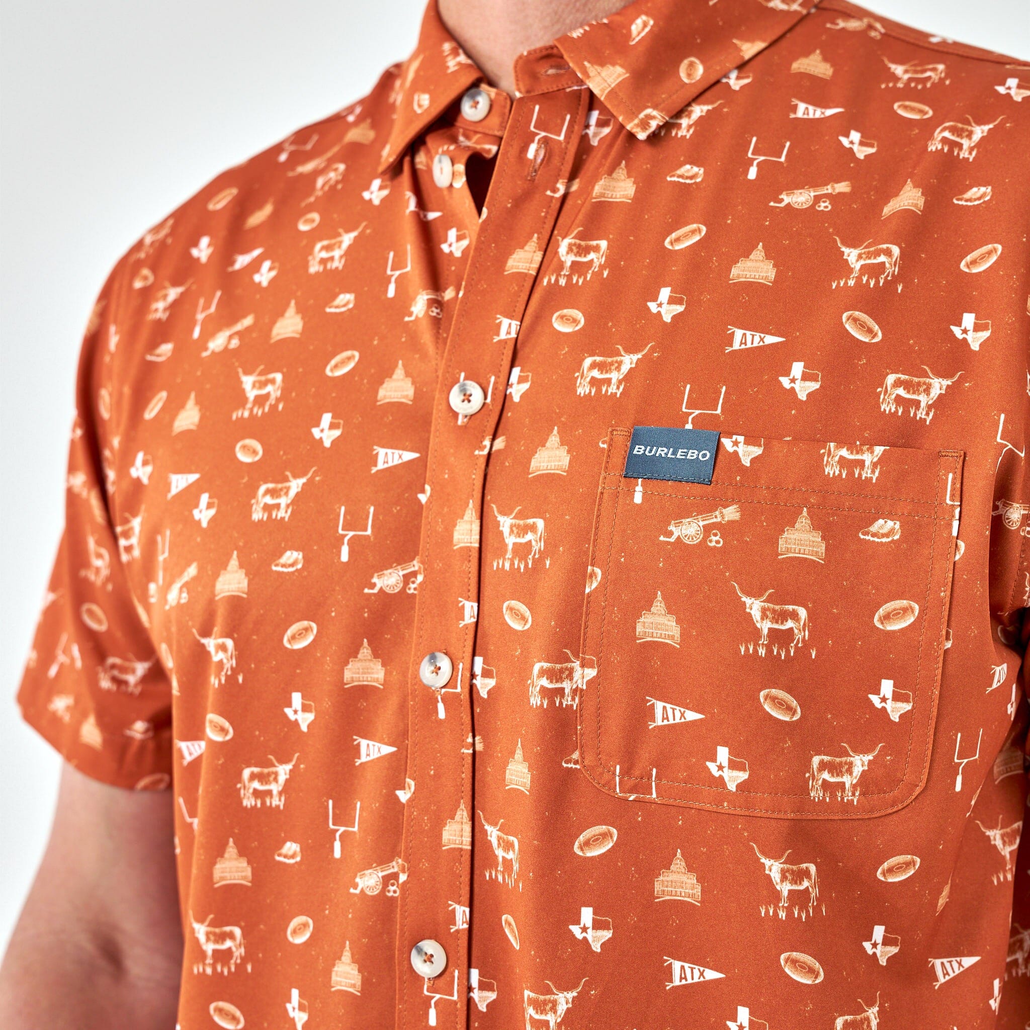 Performance Button Up - Gameday in Austin