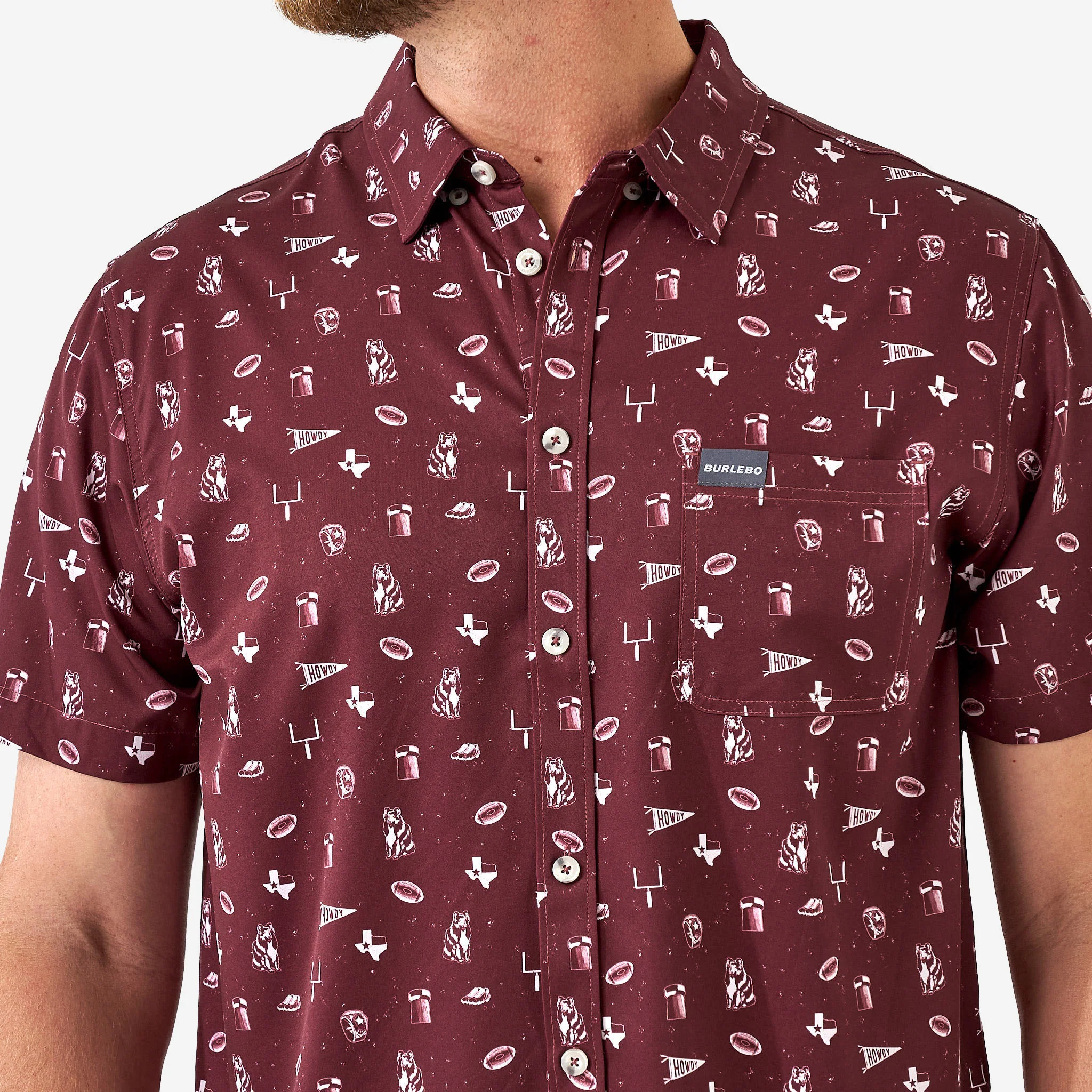 Performance Button Up - Gameday in College Station