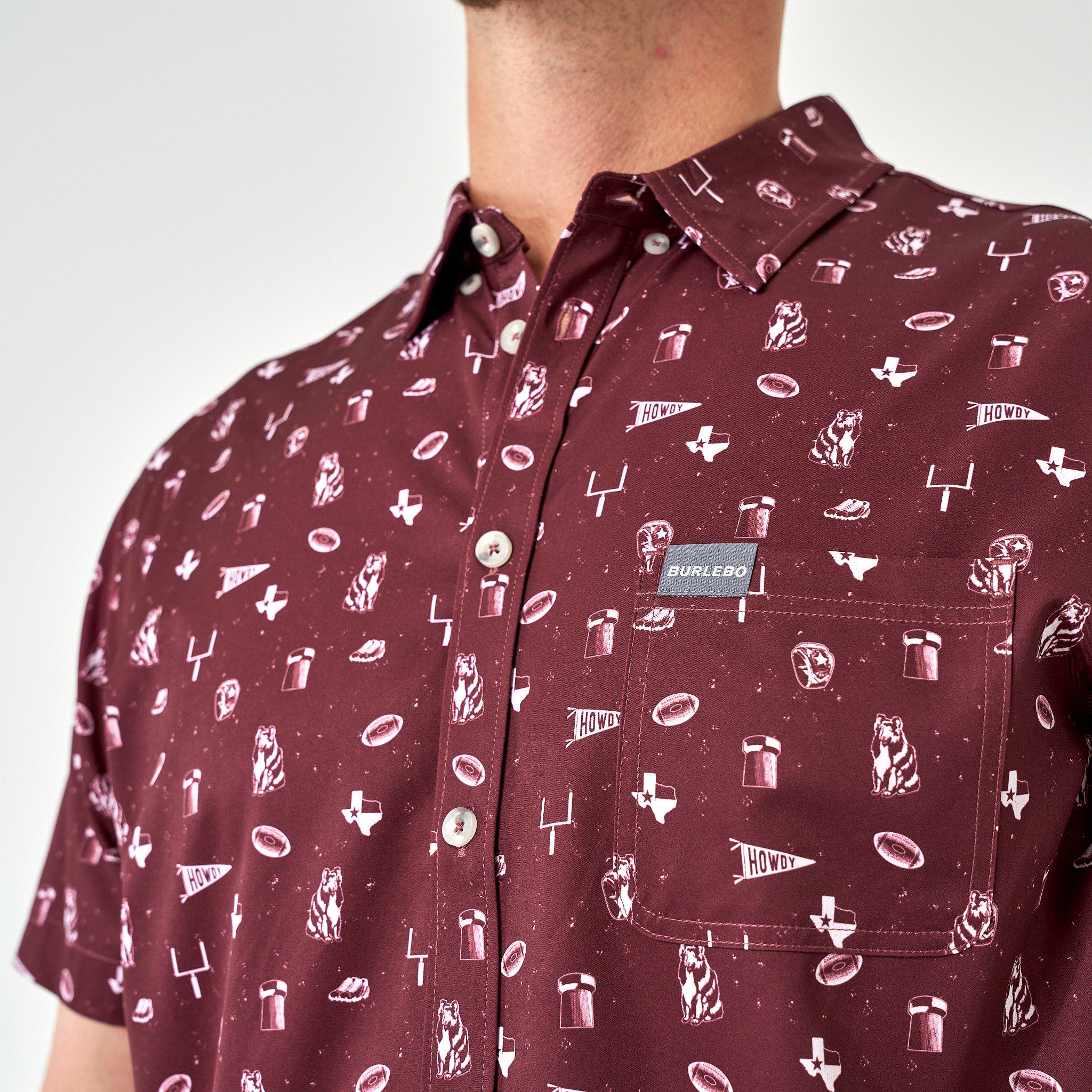 Performance Button Up - Gameday in College Station