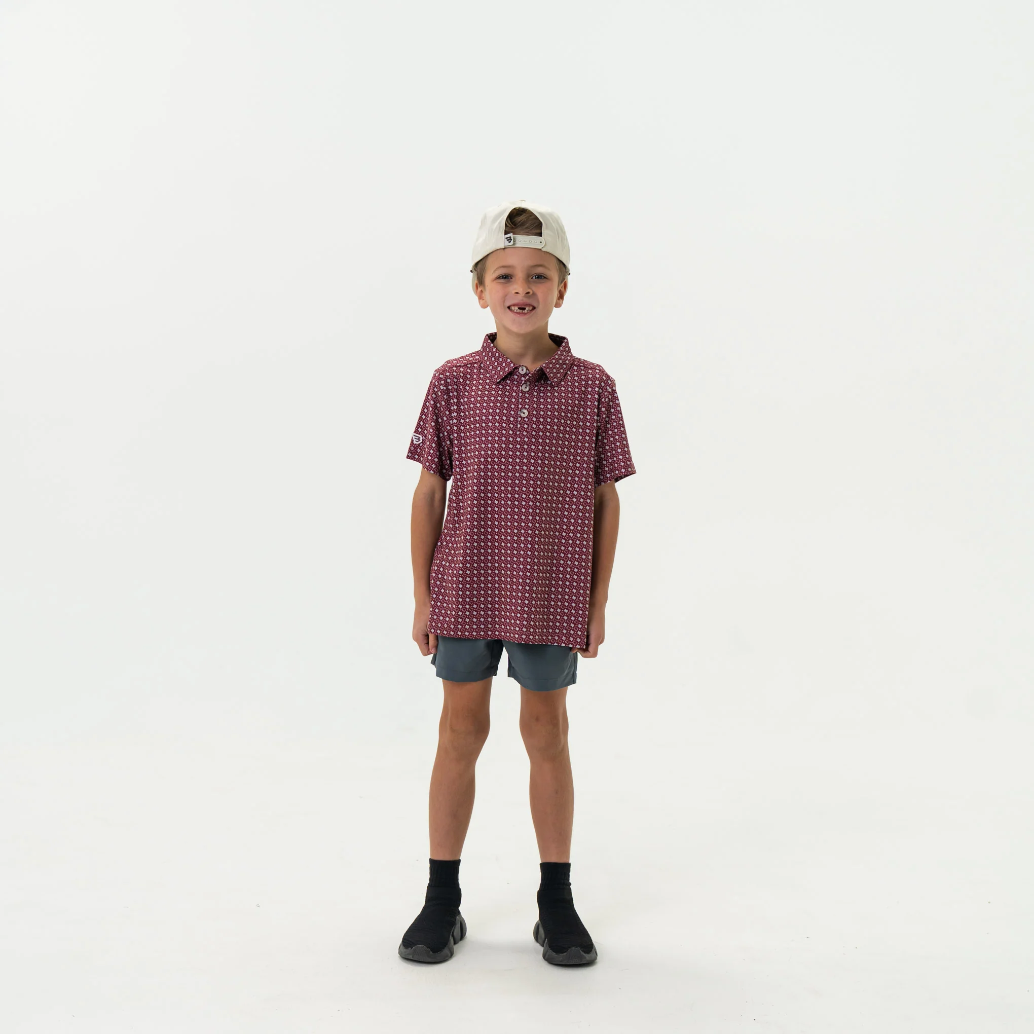 3830-youth-performance-polo-texas-maroon-grey-4.webp Youth Performance Polo - Texas - Maroon & Grey