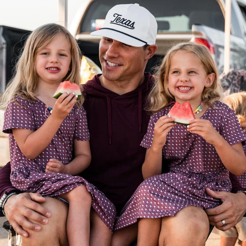 Youth Moxie Dress - Texas - Maroon & Grey