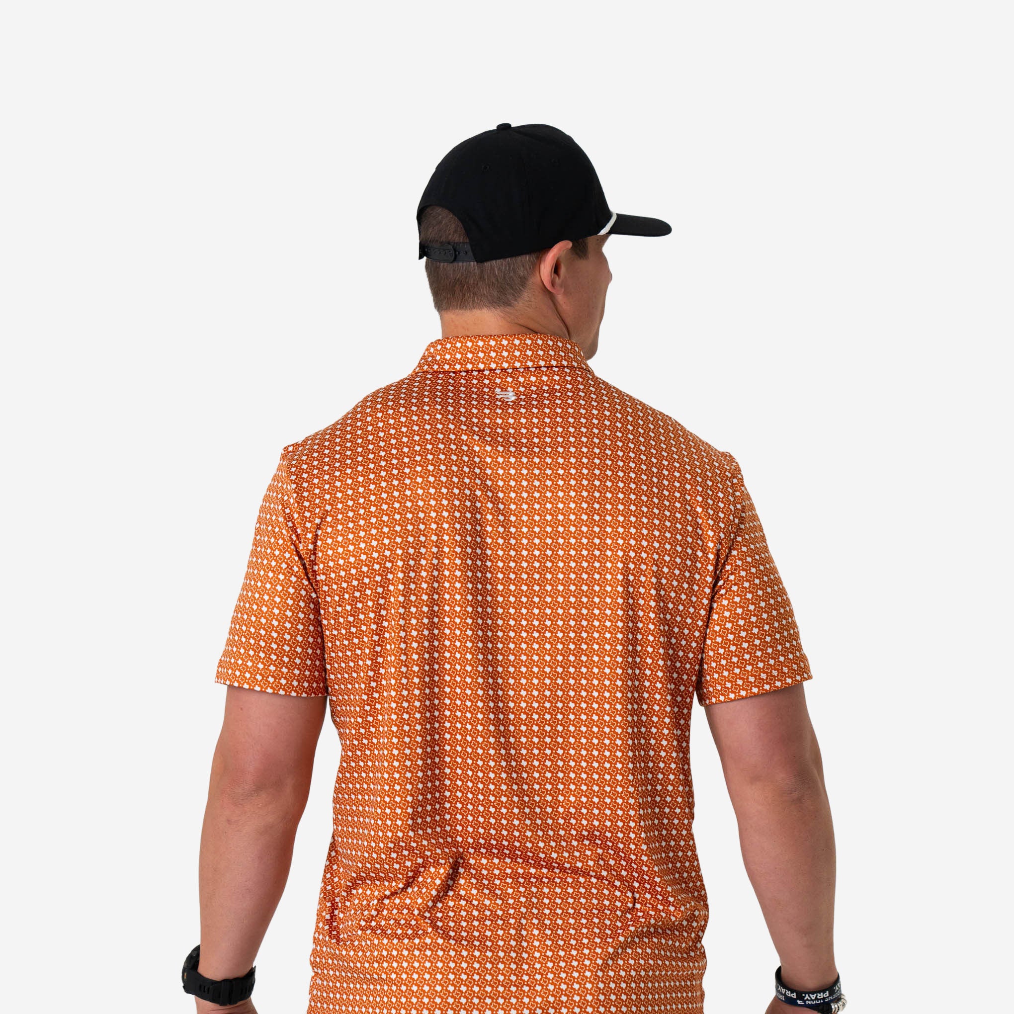 Performance Polo - Texas - Orange & White