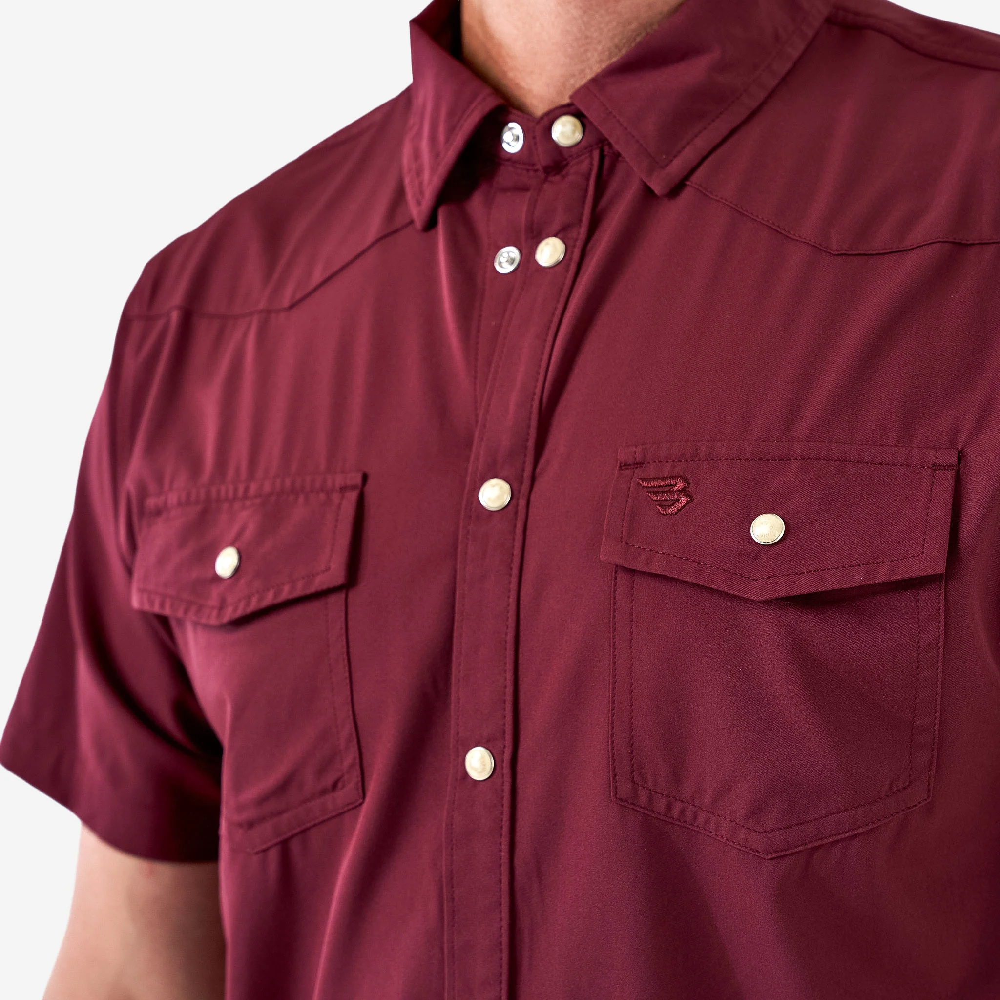 Performance Western Shirt - Maroon