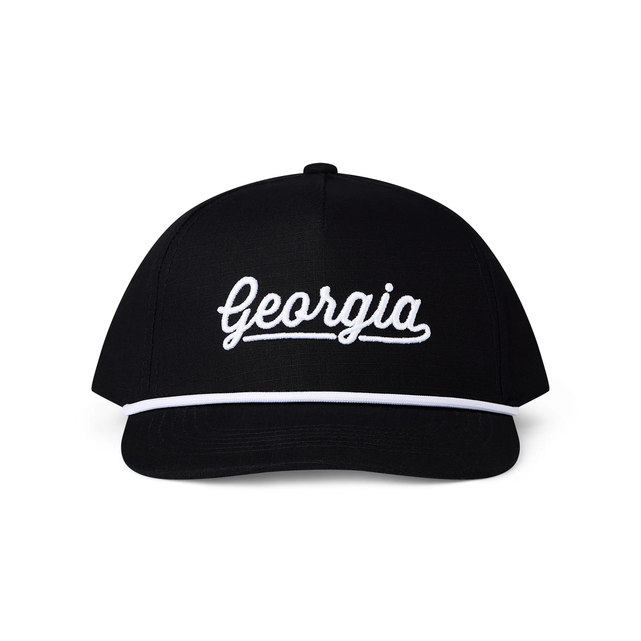 3917-cap-georgia-script-black-1.webp Cap - Georgia Script - Black