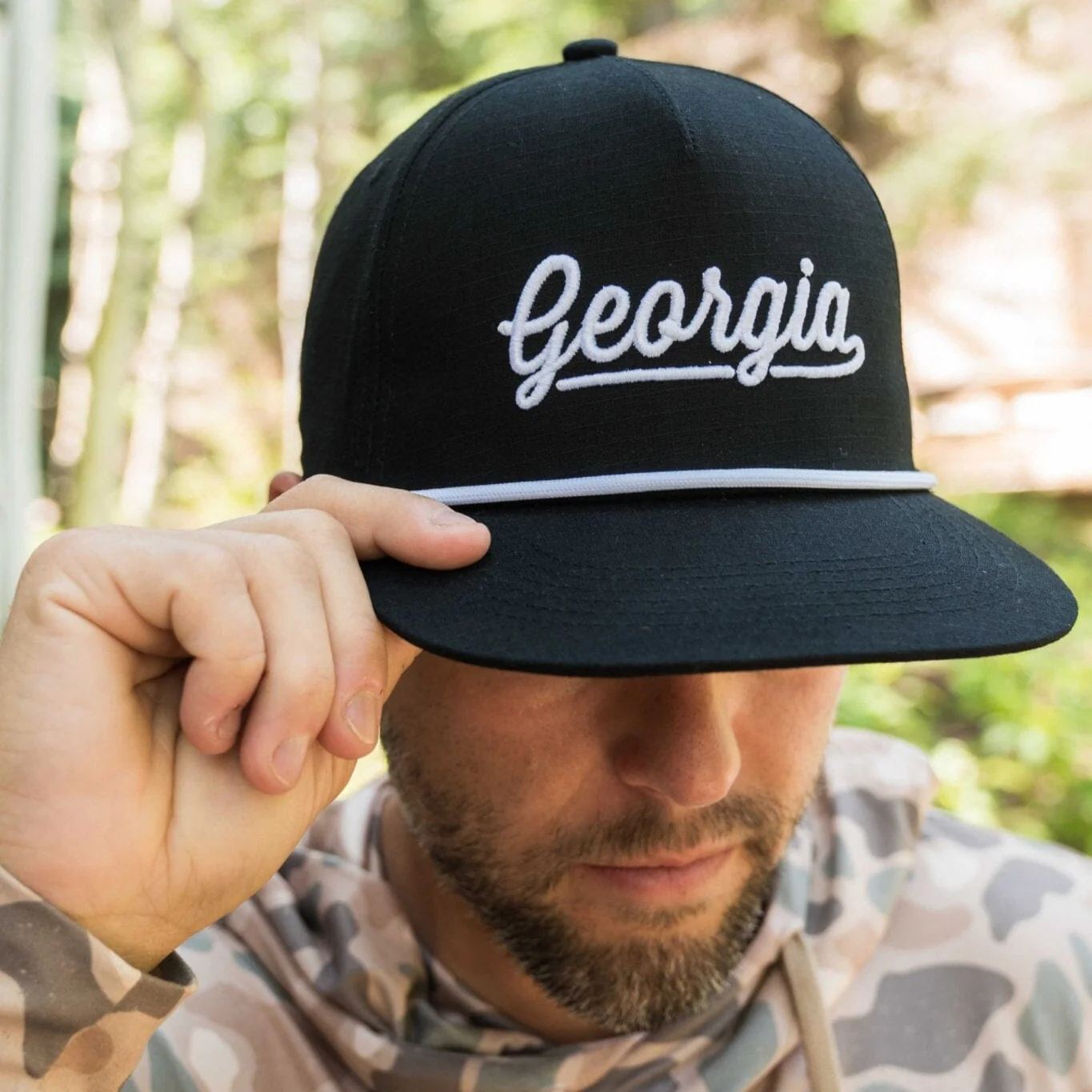 Cap - Georgia Script - Black
