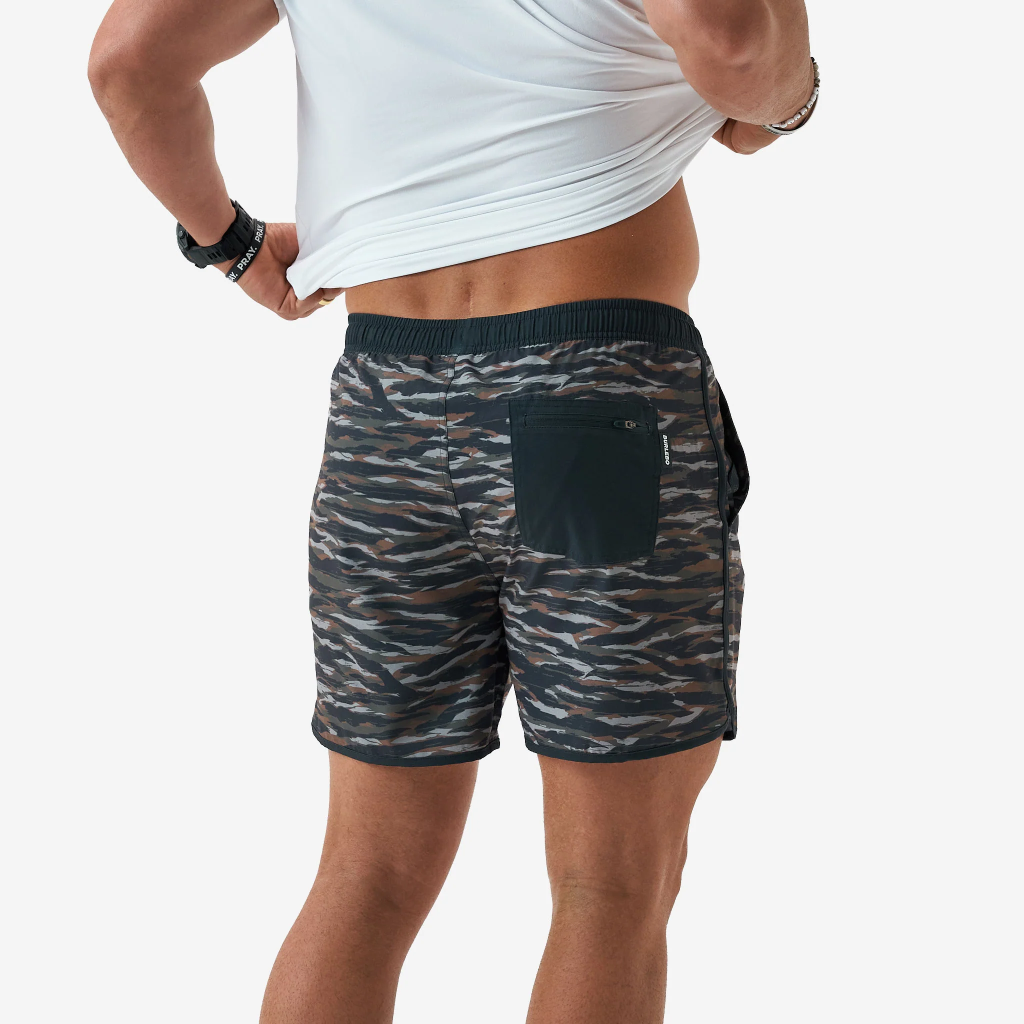 Swim Trunk - Tiger Stripe Camo - Wetland