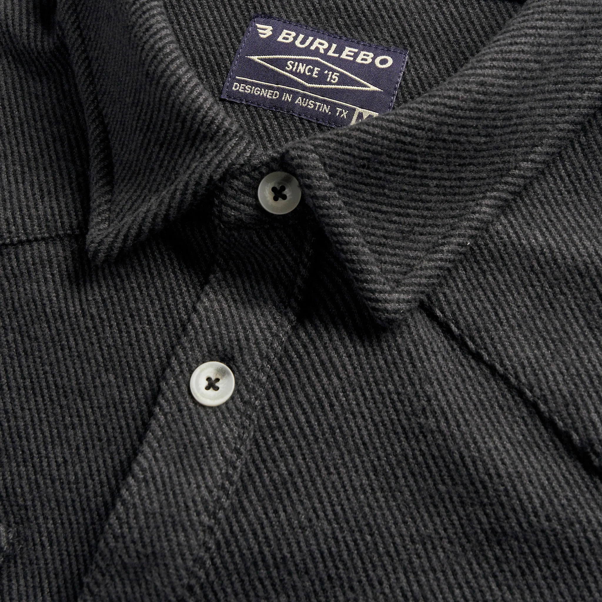 Long Sleeve -  Austin Shirt - Heather Black