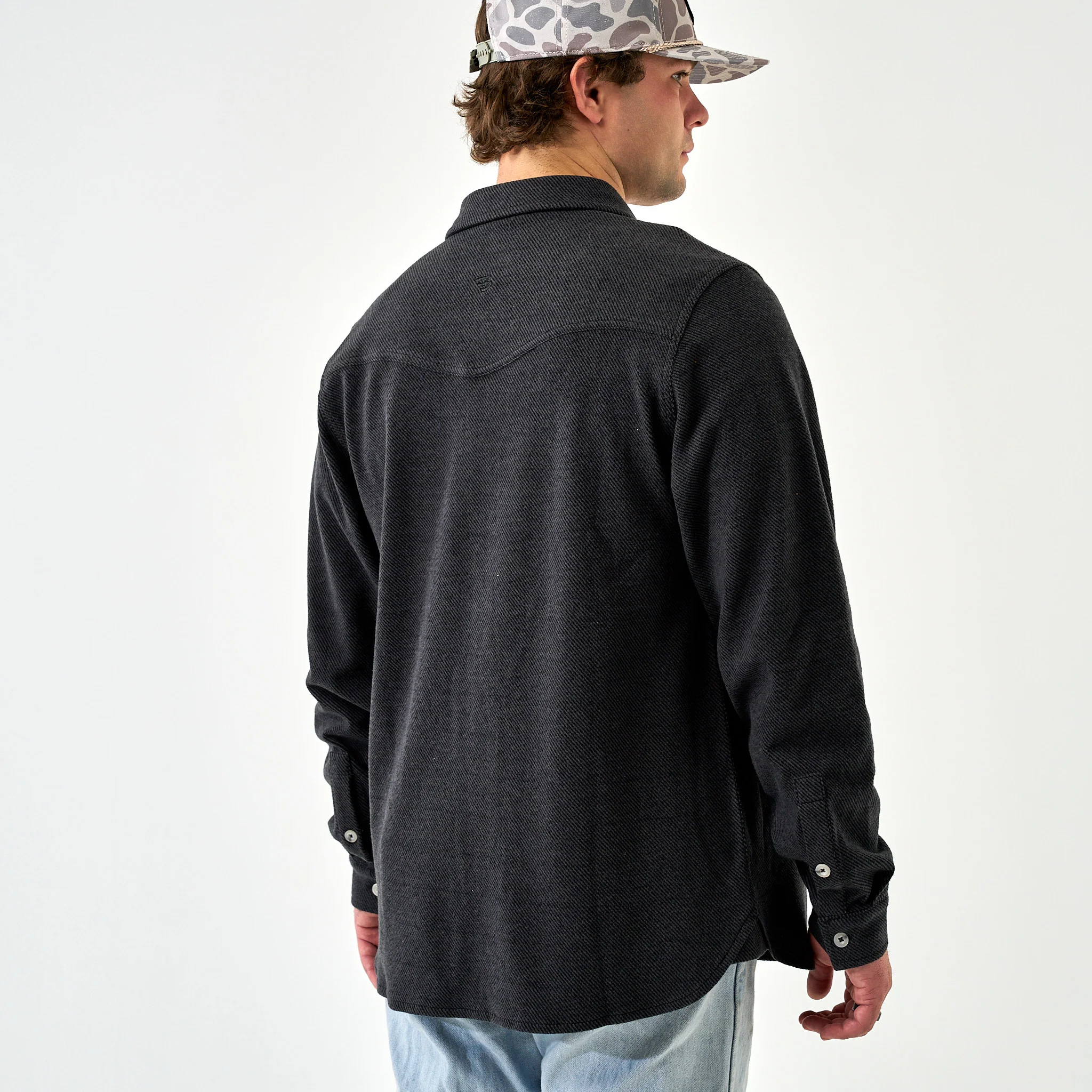 Long Sleeve -  Austin Shirt - Heather Black