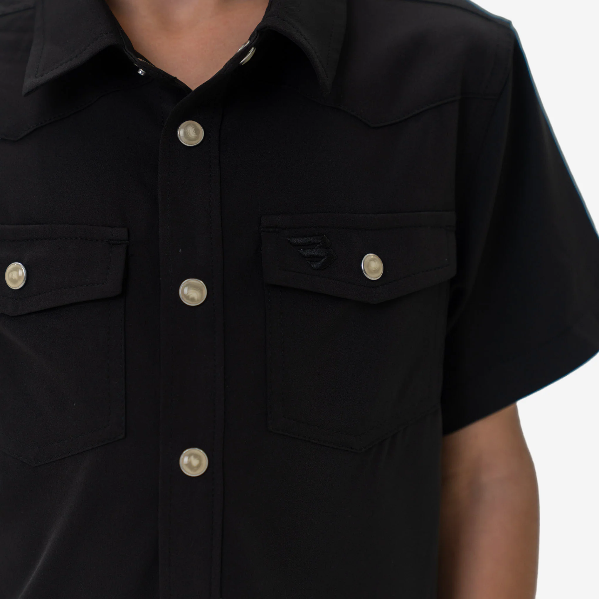3979-youth-performance-western-shirt-black-3.webp Youth Performance Western Shirt - Black