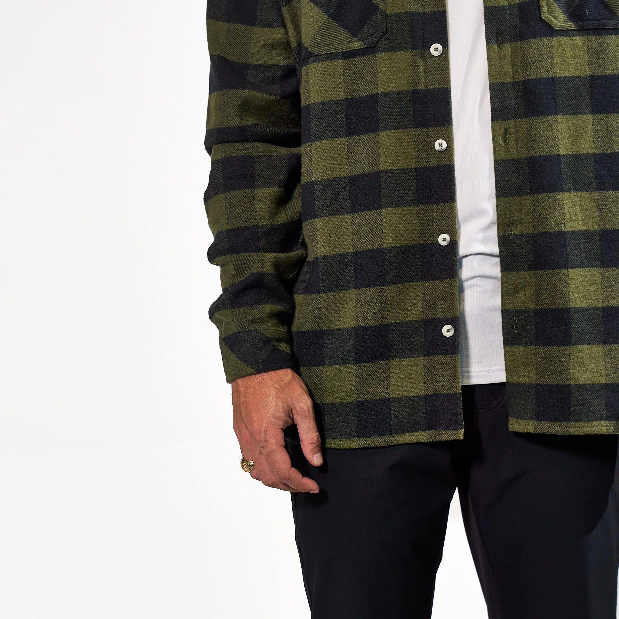 Flannel Shirt - Mallard Green Plaid