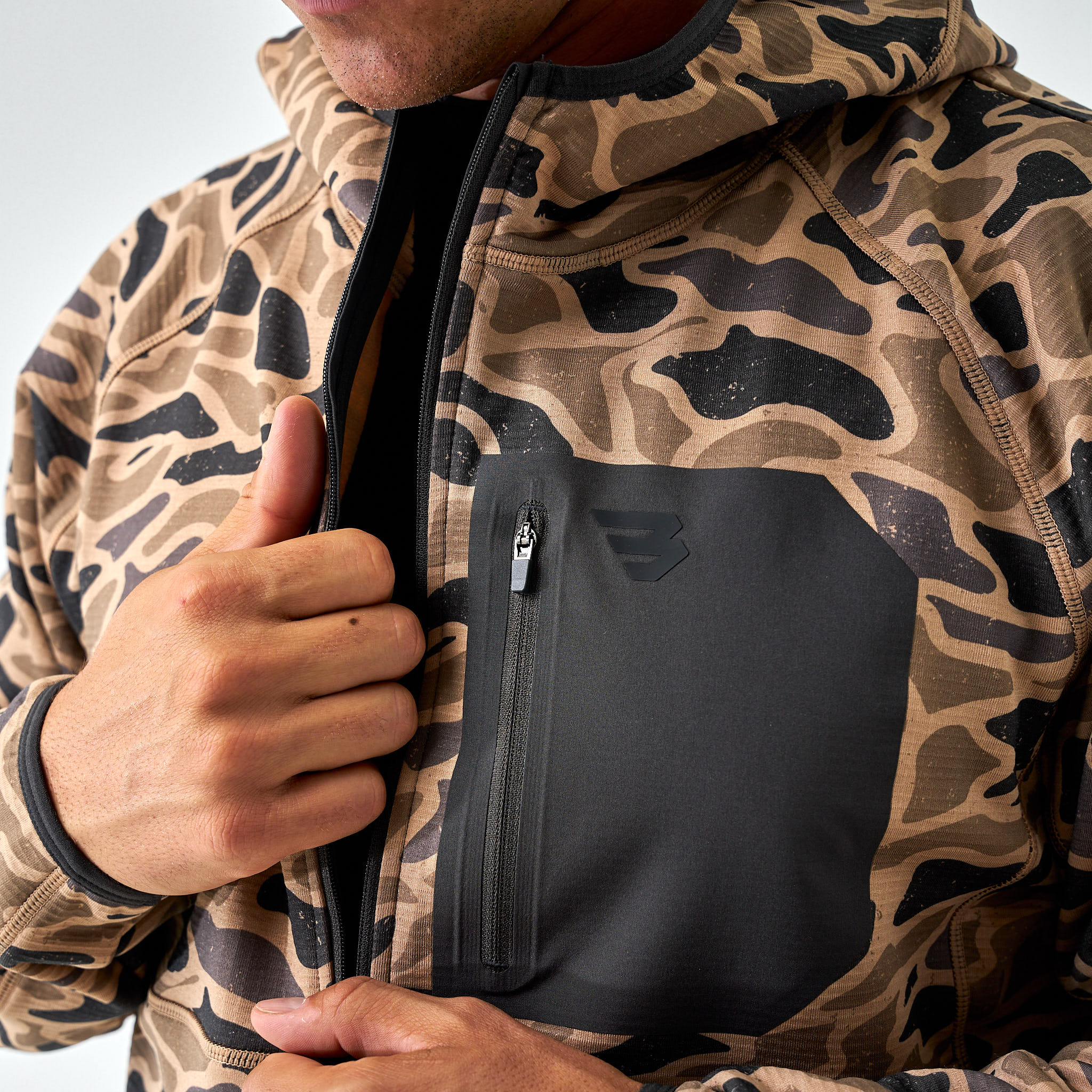 Blaze Tech Quarter Zip - Gauge Camo