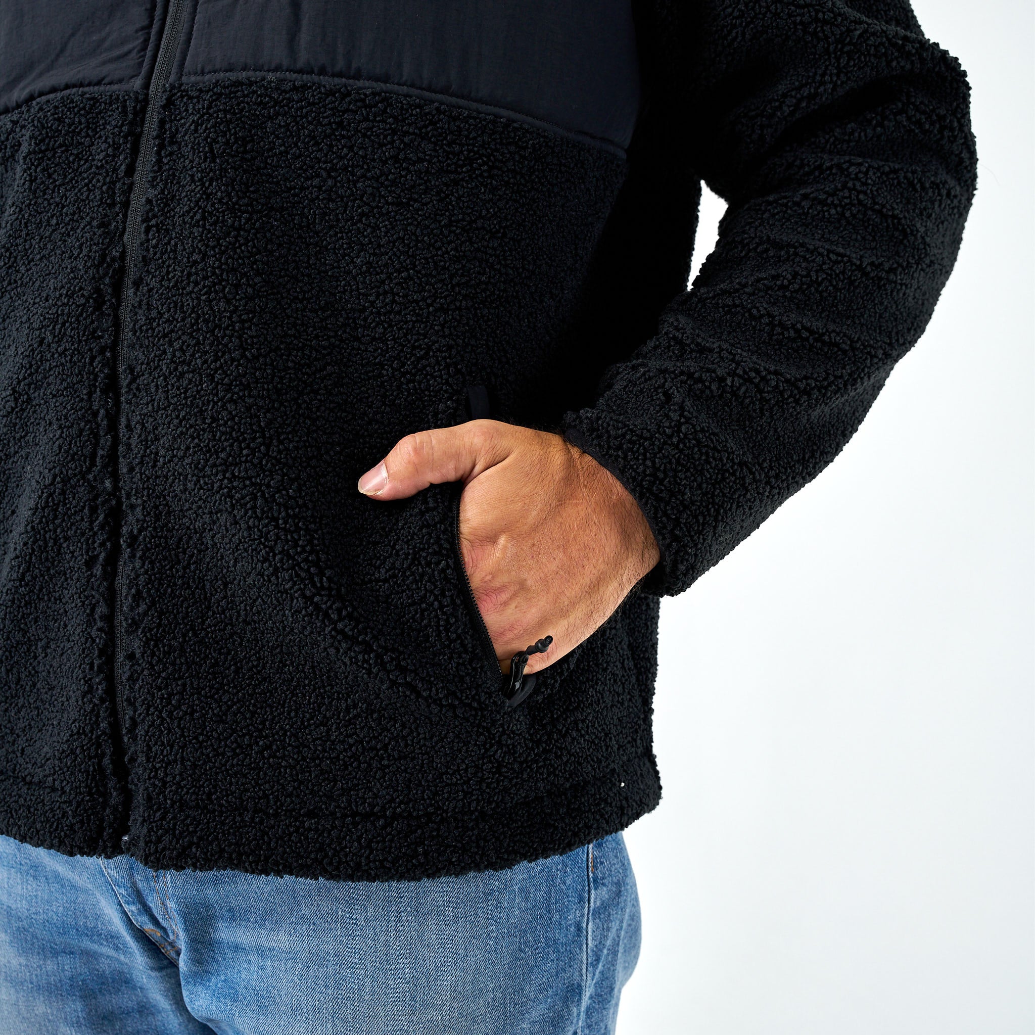 Sherpa - Full Zip Jacket - Black
