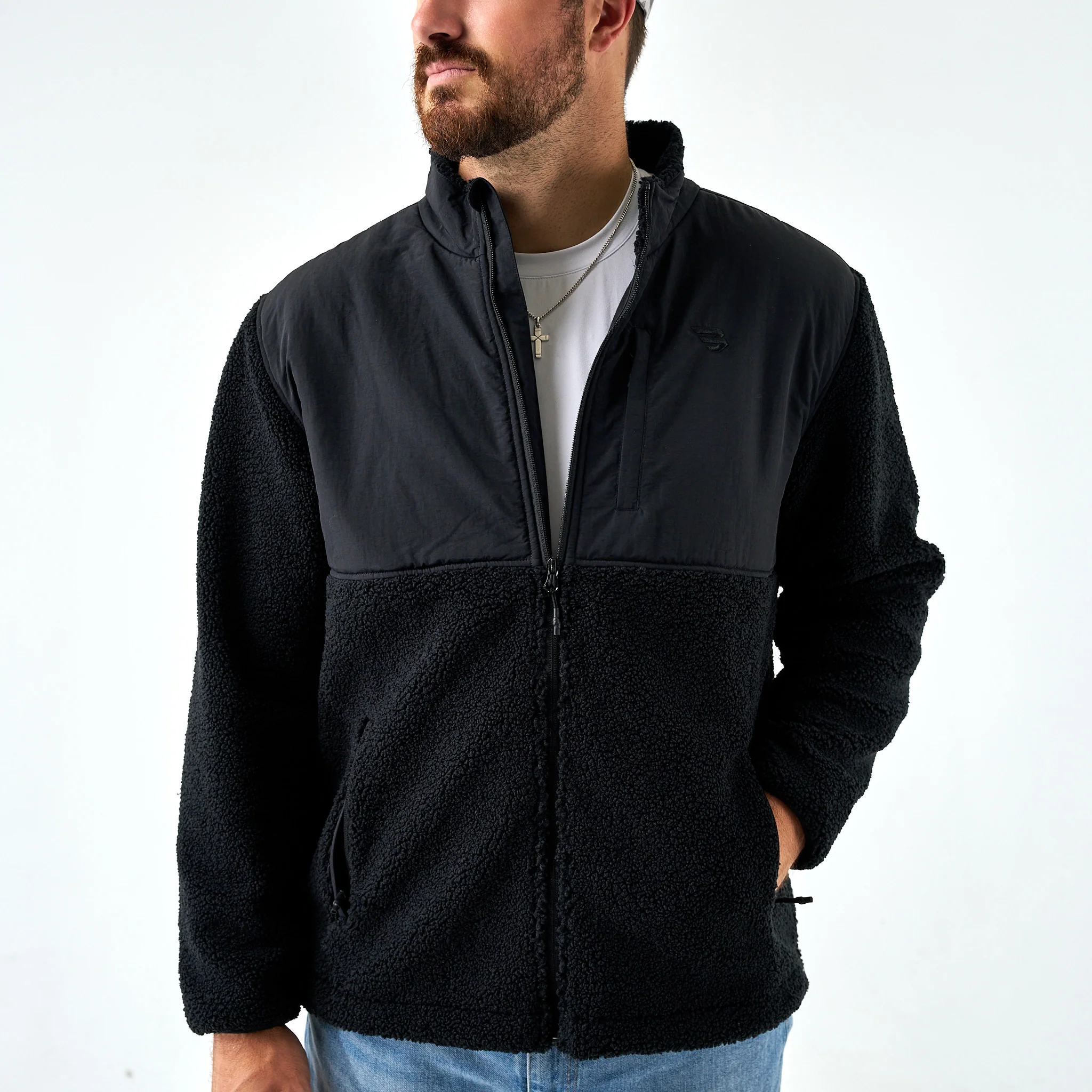 Sherpa - Full Zip Jacket - Black