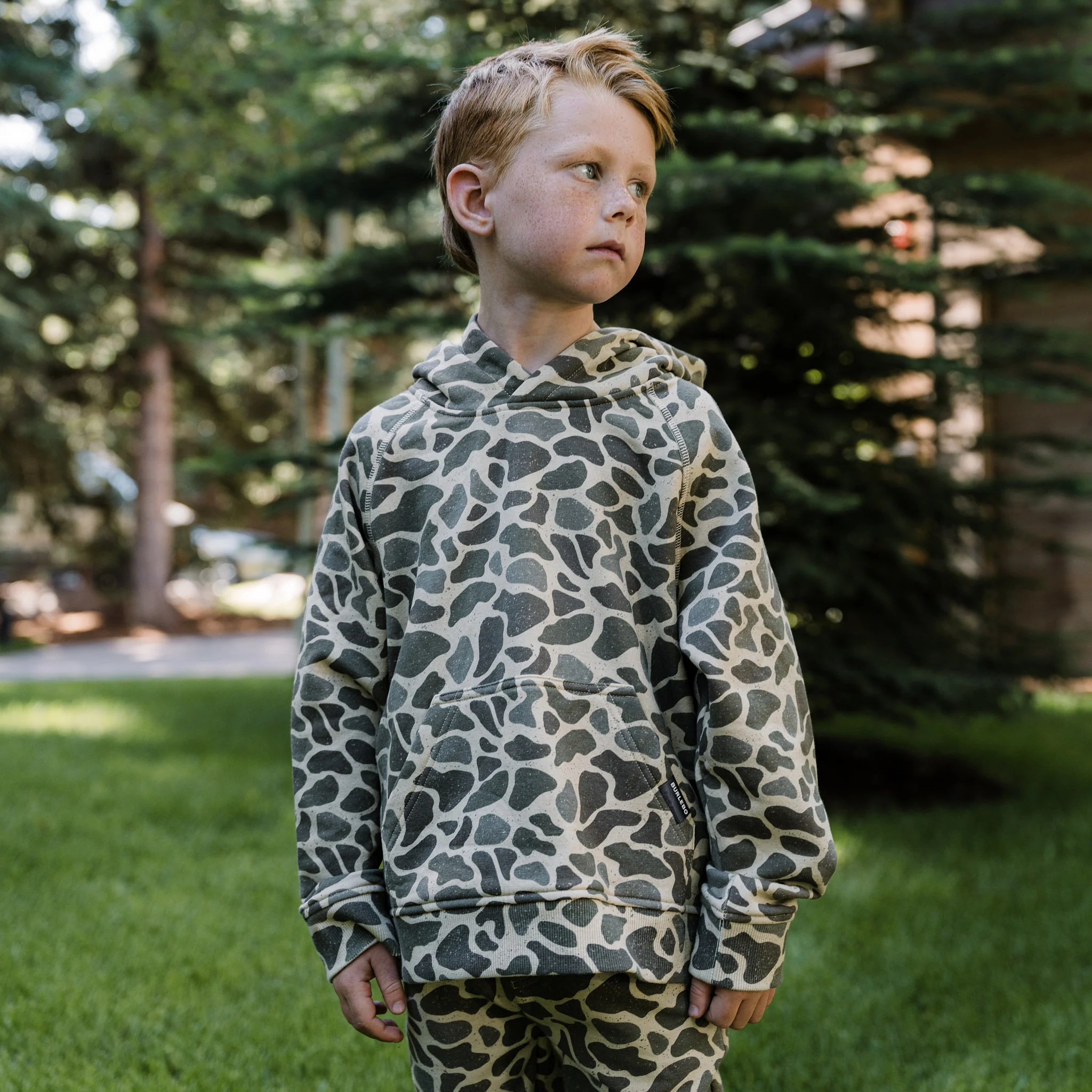 Youth Fleece Hoodie - Classic Deer Camo