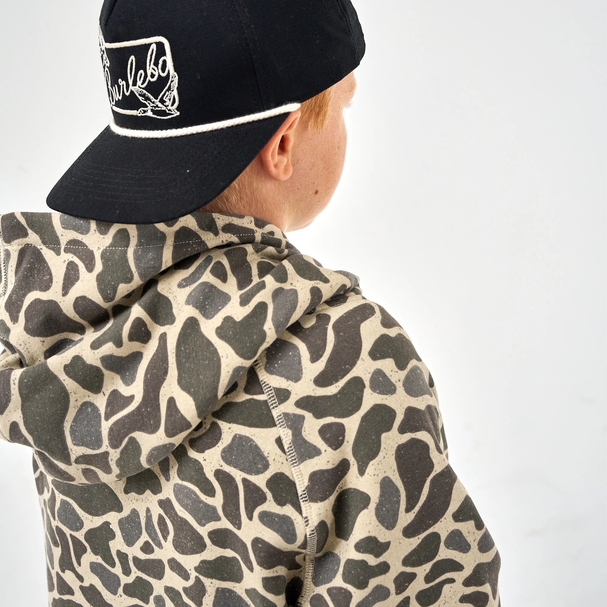 Youth Fleece Hoodie - Classic Deer Camo