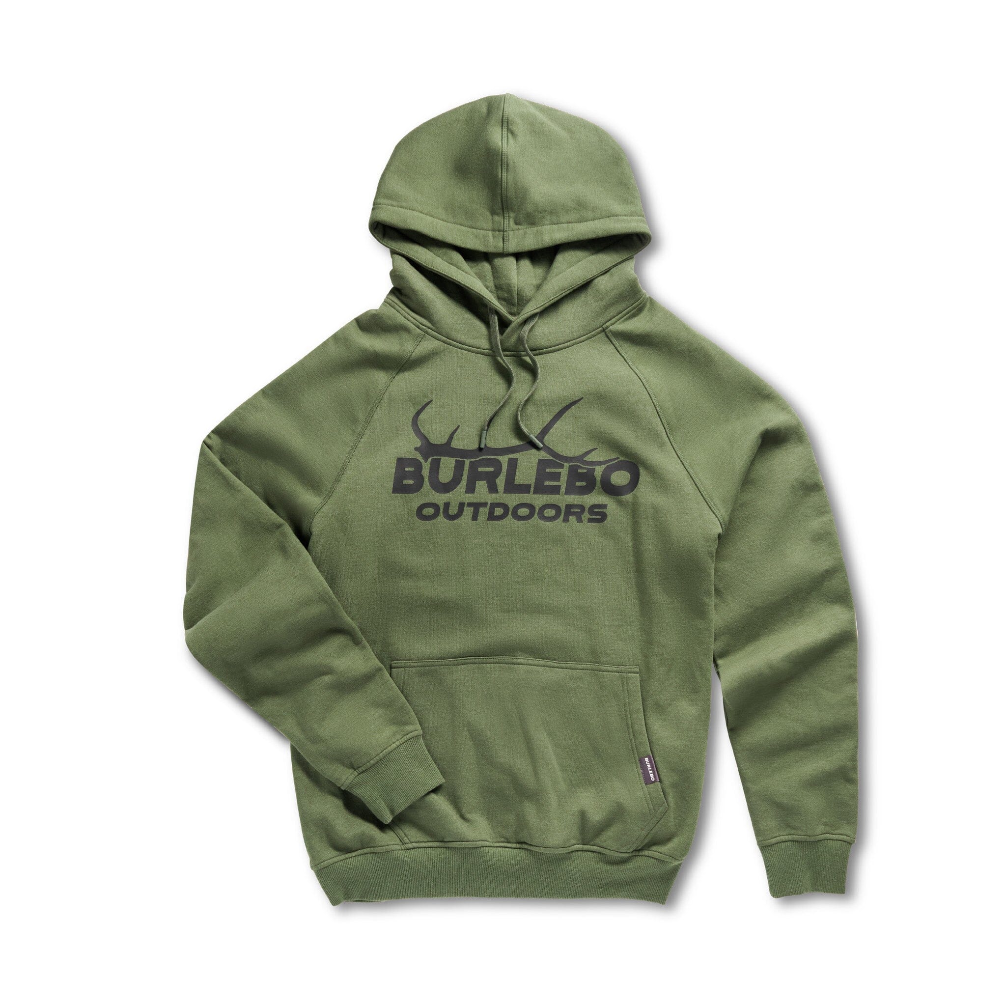 Fleece Hoodie - Elk Horn - Heather Olive