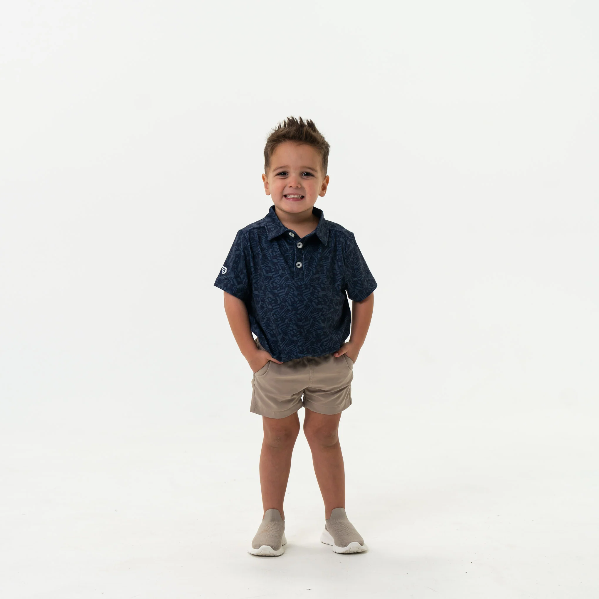 Youth Performance Polo - Stars and Stripes Navy