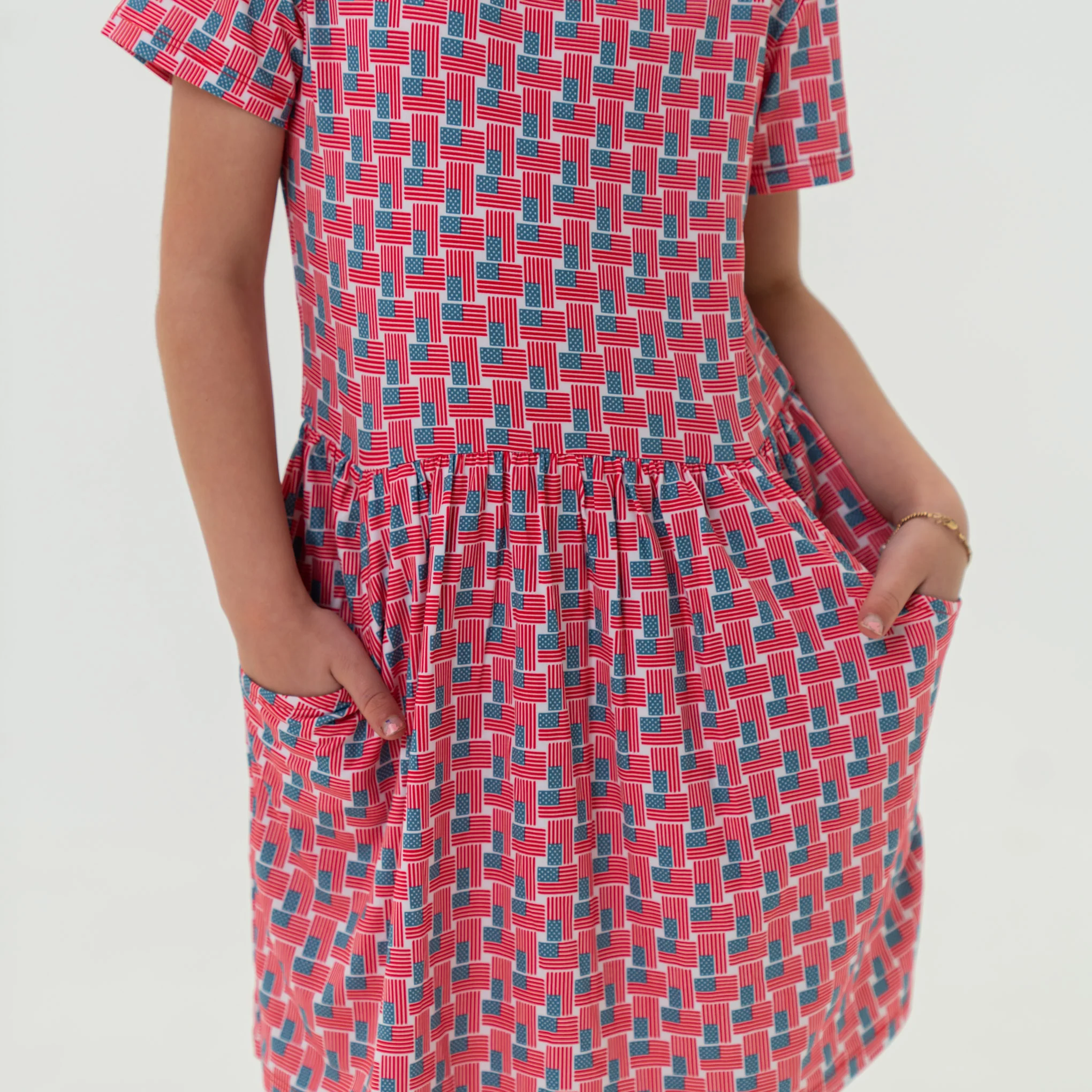 Youth Moxie Dress - American Flags