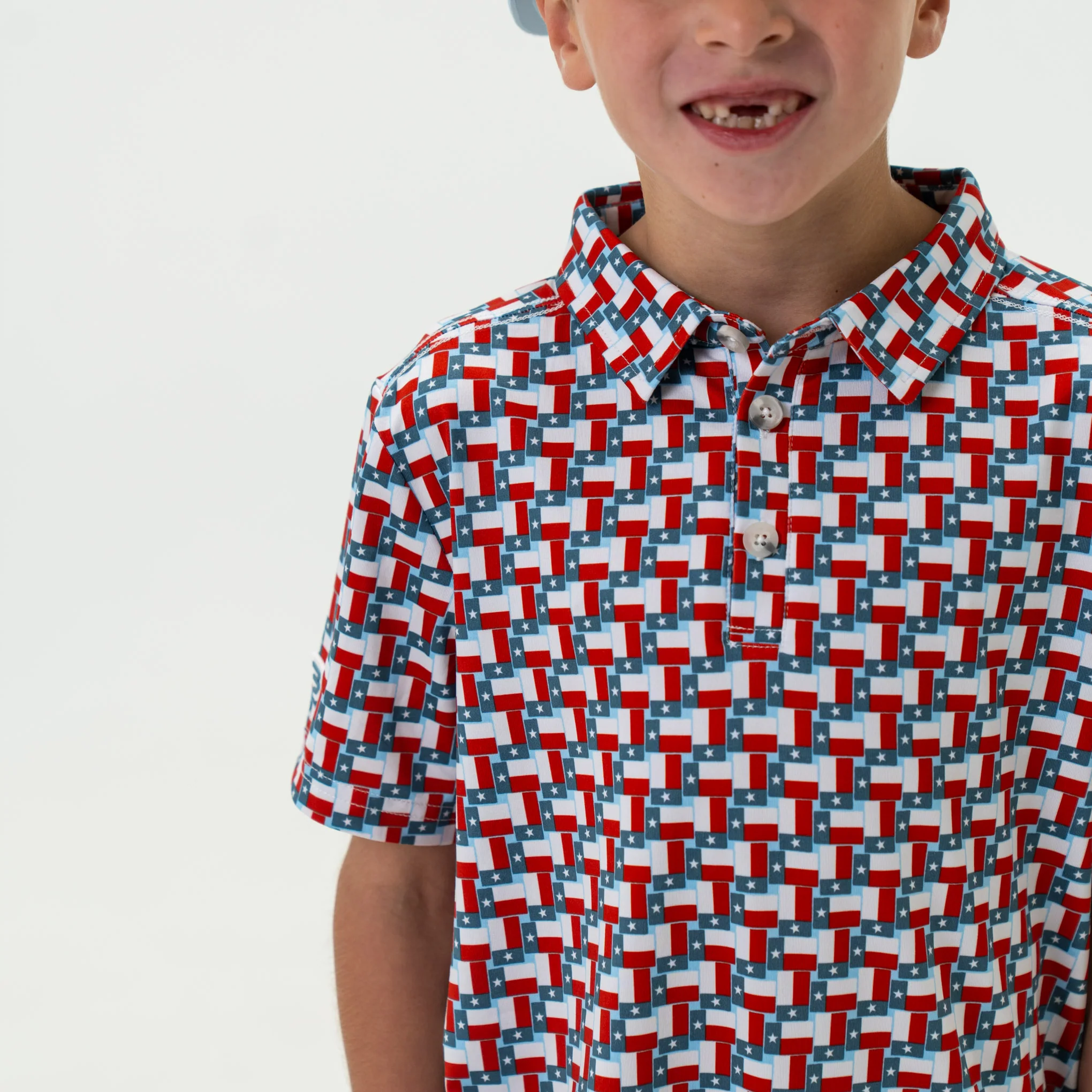 Youth Performance Polo - Texas Flag