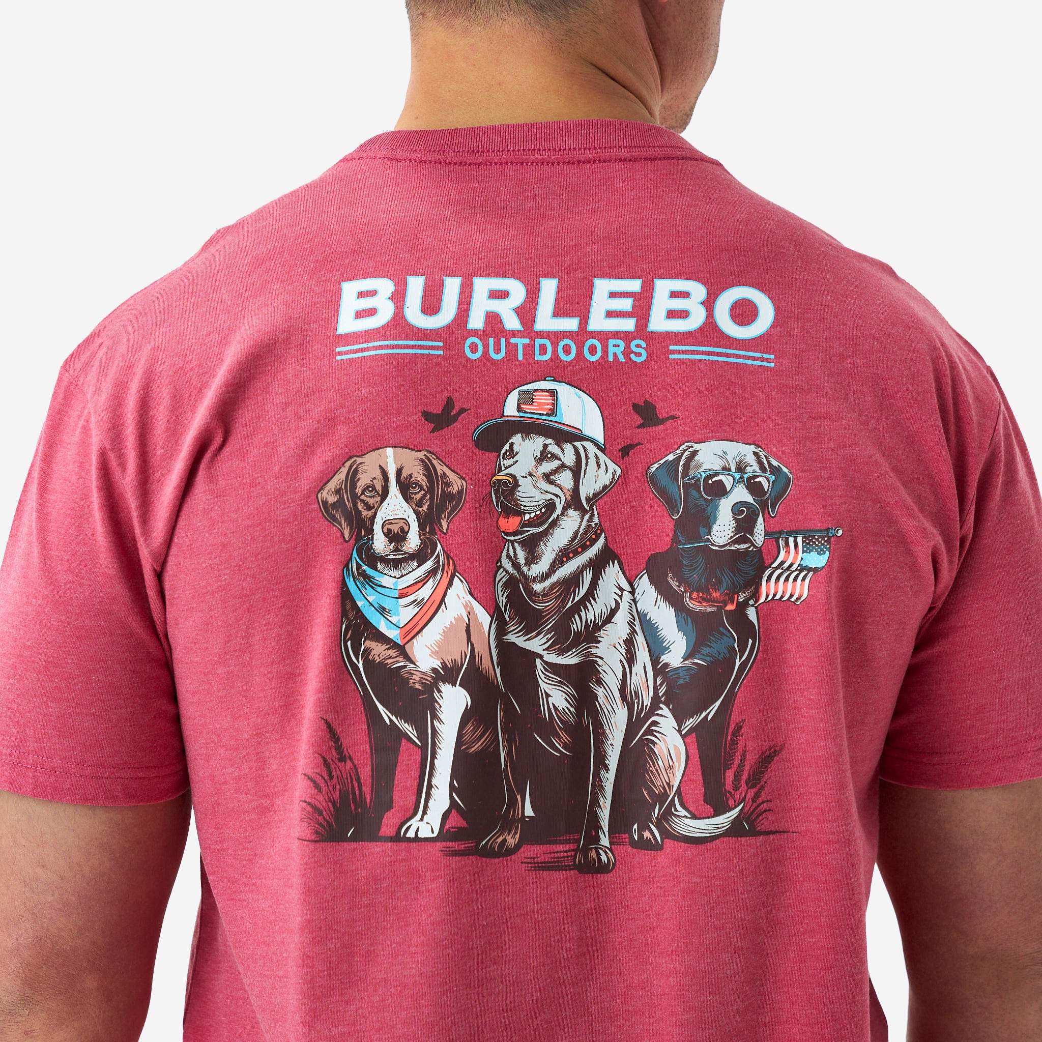 439-short-sleeve-tee-american-dogs-heather-crimson-3.jpg Short Sleeve Tee - American Dogs - Heather Crimson