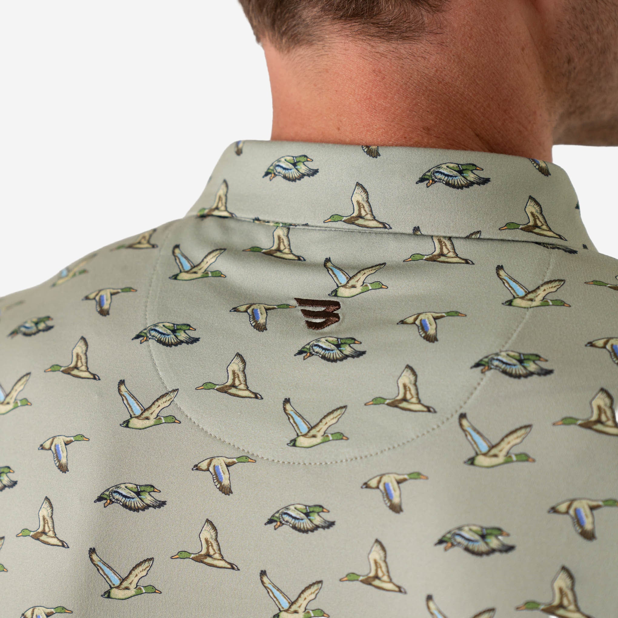 4421-performance-polo-flying-ducks-green-6.jpg Performance Polo - Flying Ducks - Green