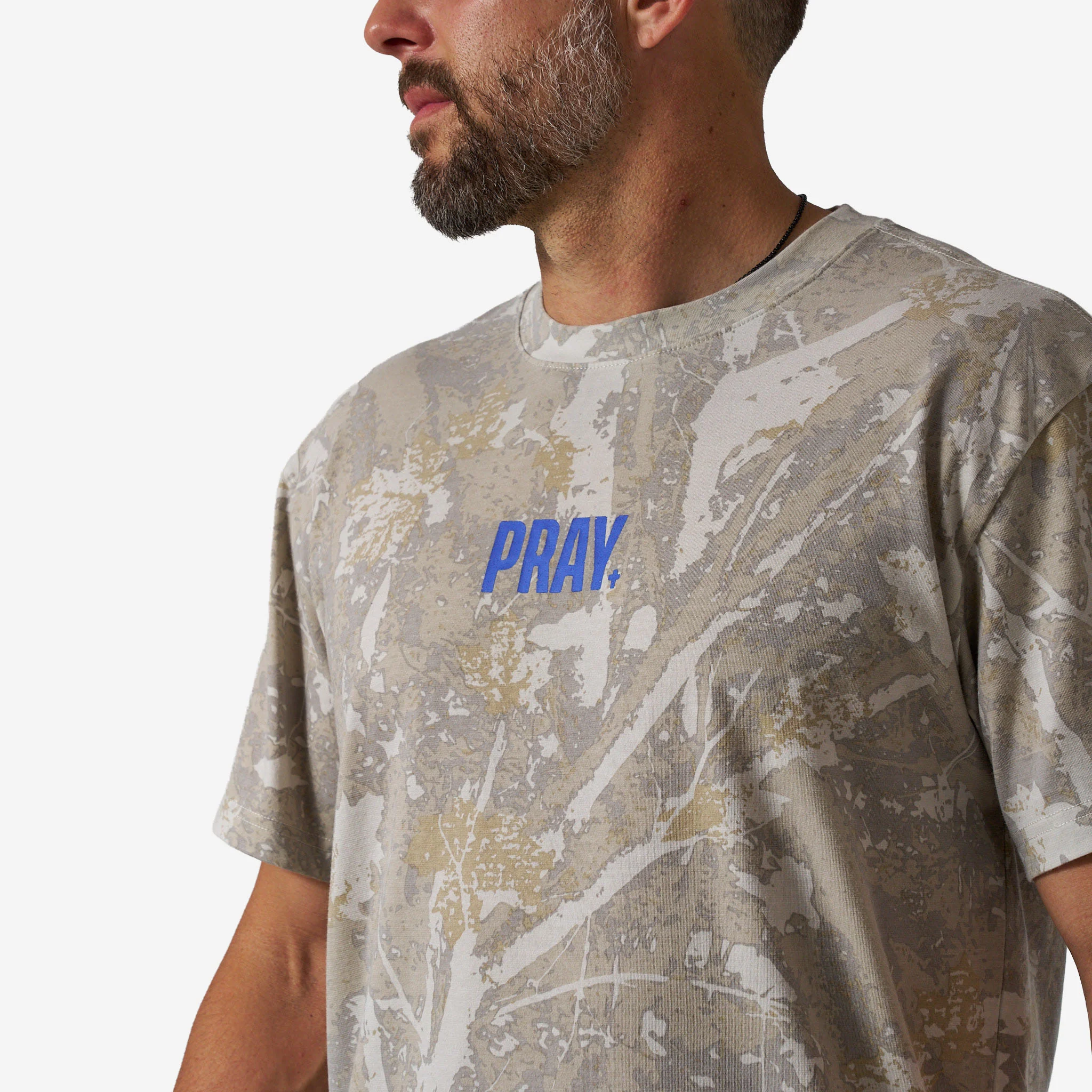 Vintage Washed Tee - PRAY - Drifter Camo
