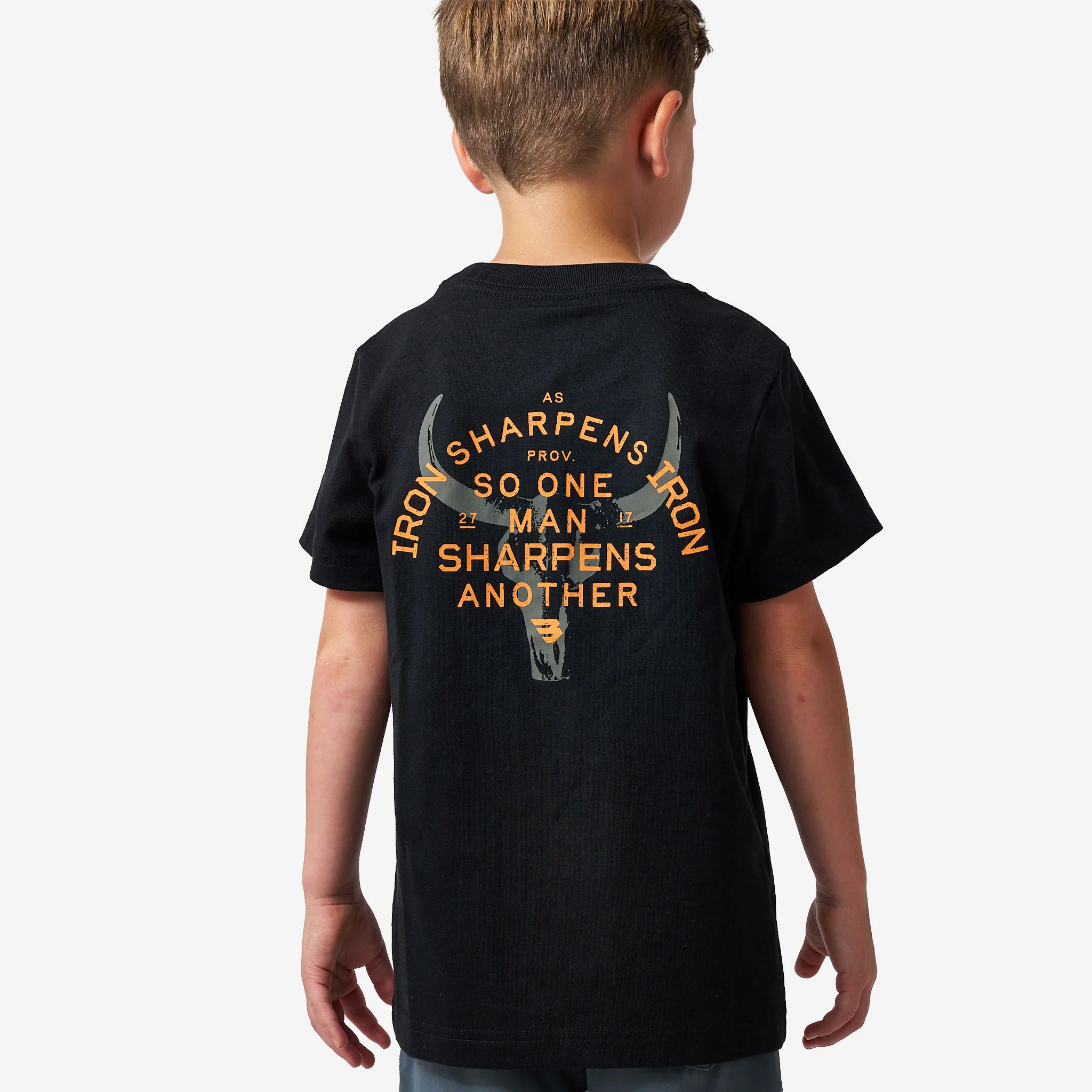 4457-youth-short-sleeve-tee-proverbs-27-17-black-1.webp Youth Short Sleeve Tee - Proverbs 27:17 - Black