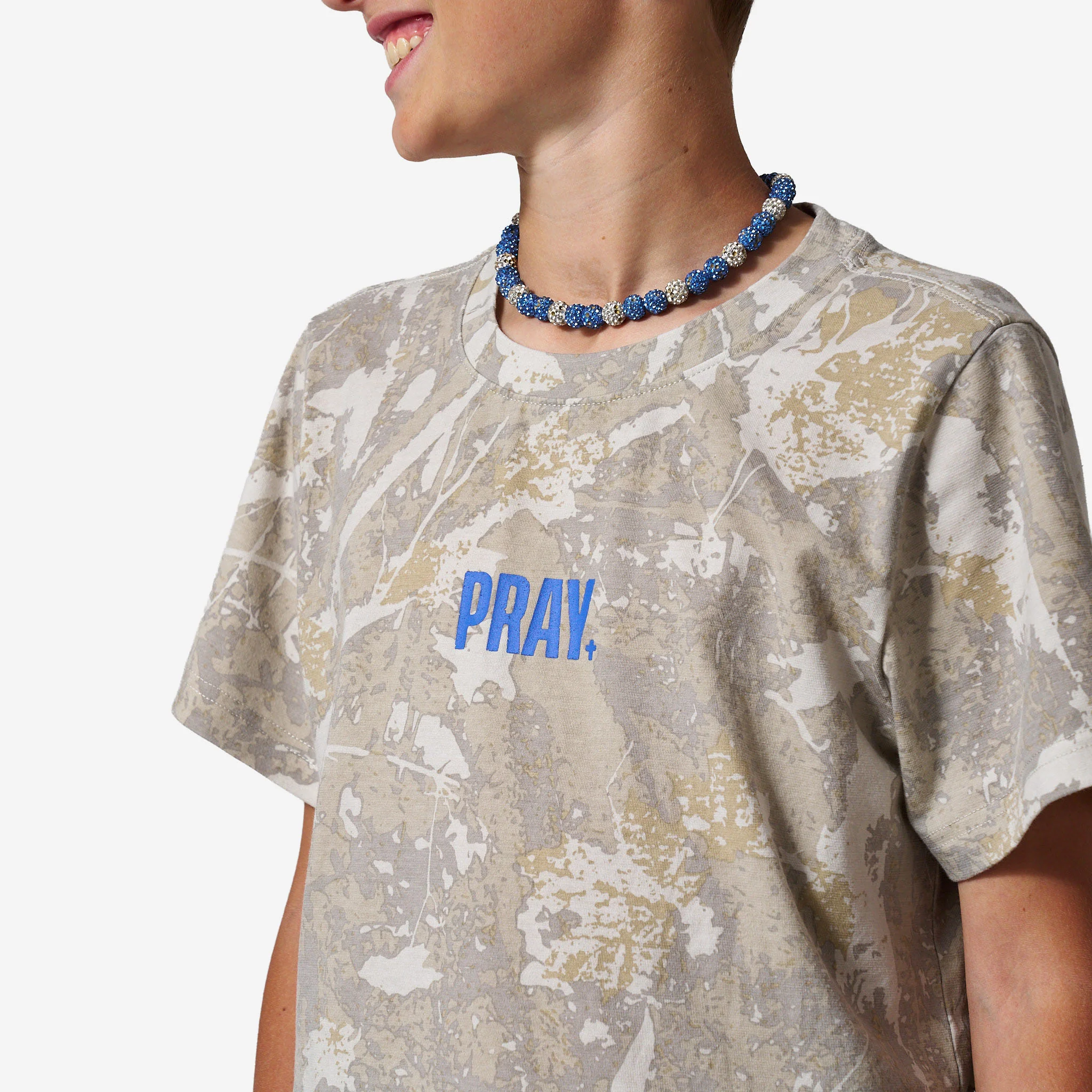 Youth Vintage Washed Tee - PRAY - Drifter Camo