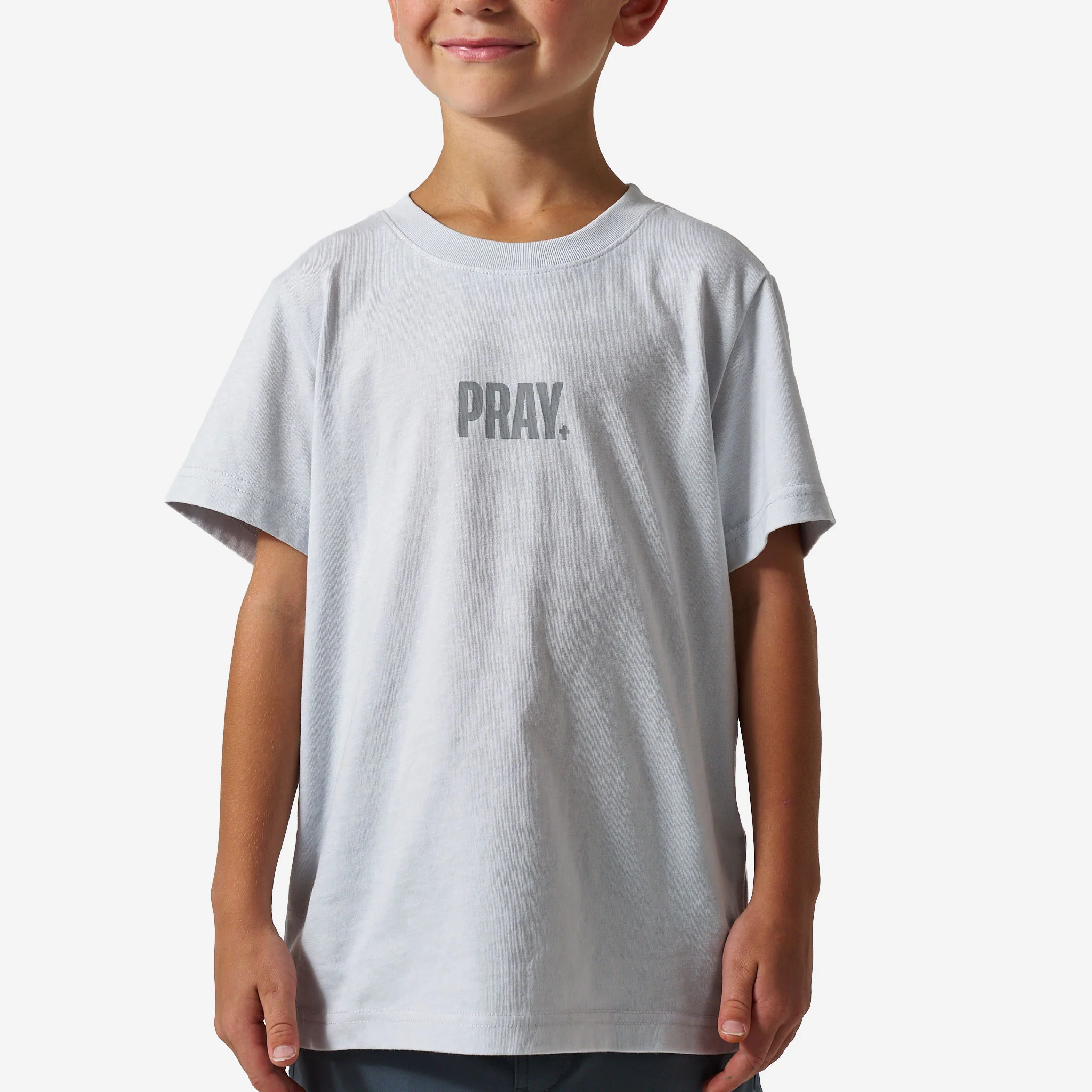 4475-youth-vintage-washed-tee-pray-light-grey-1.webp Youth Vintage Washed Tee - PRAY - Light Grey
