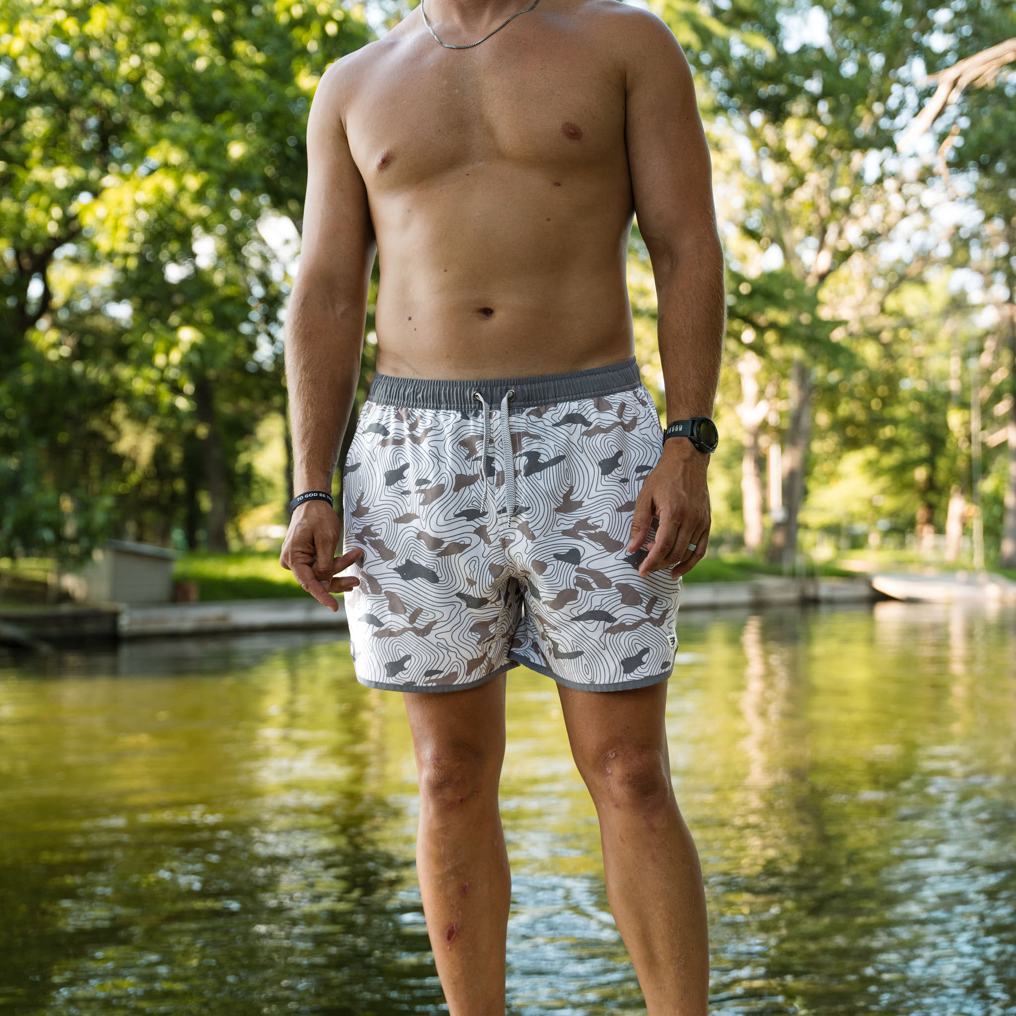 Swim Trunk - Topo Desert Camo