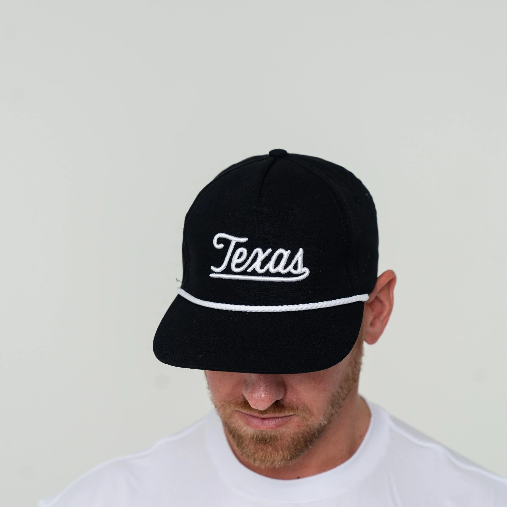 Cap - Texas Script - Black