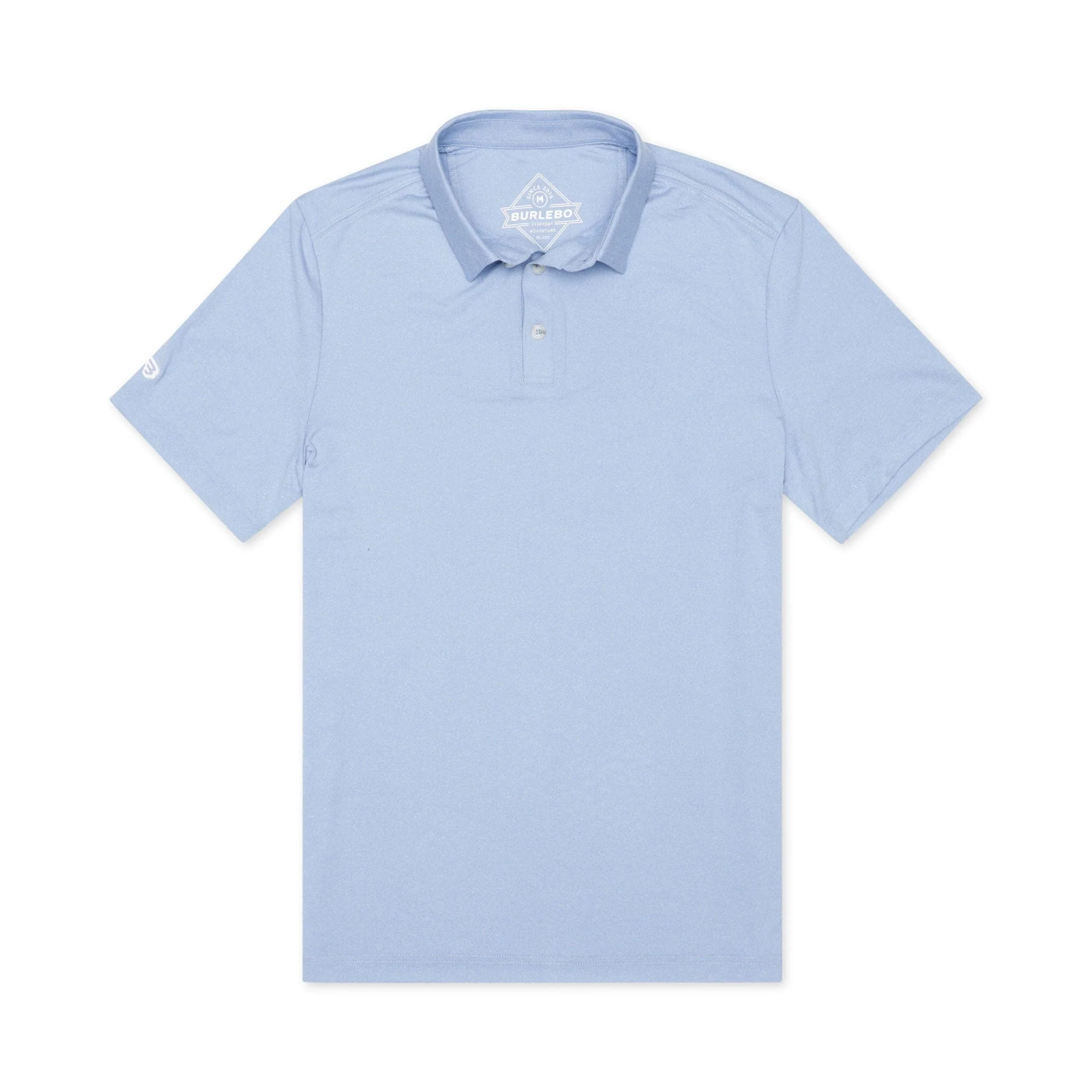 Performance Polo - Heather Sky Blue