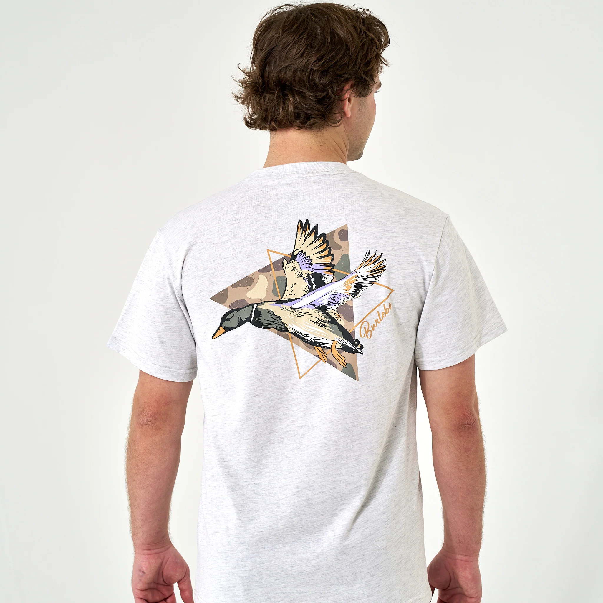 4632-short-sleeve-tee-pintail-triangle-duck-heather-ash-grey-1.webp Short Sleeve Tee - Pintail Triangle Duck - Heather Ash Grey