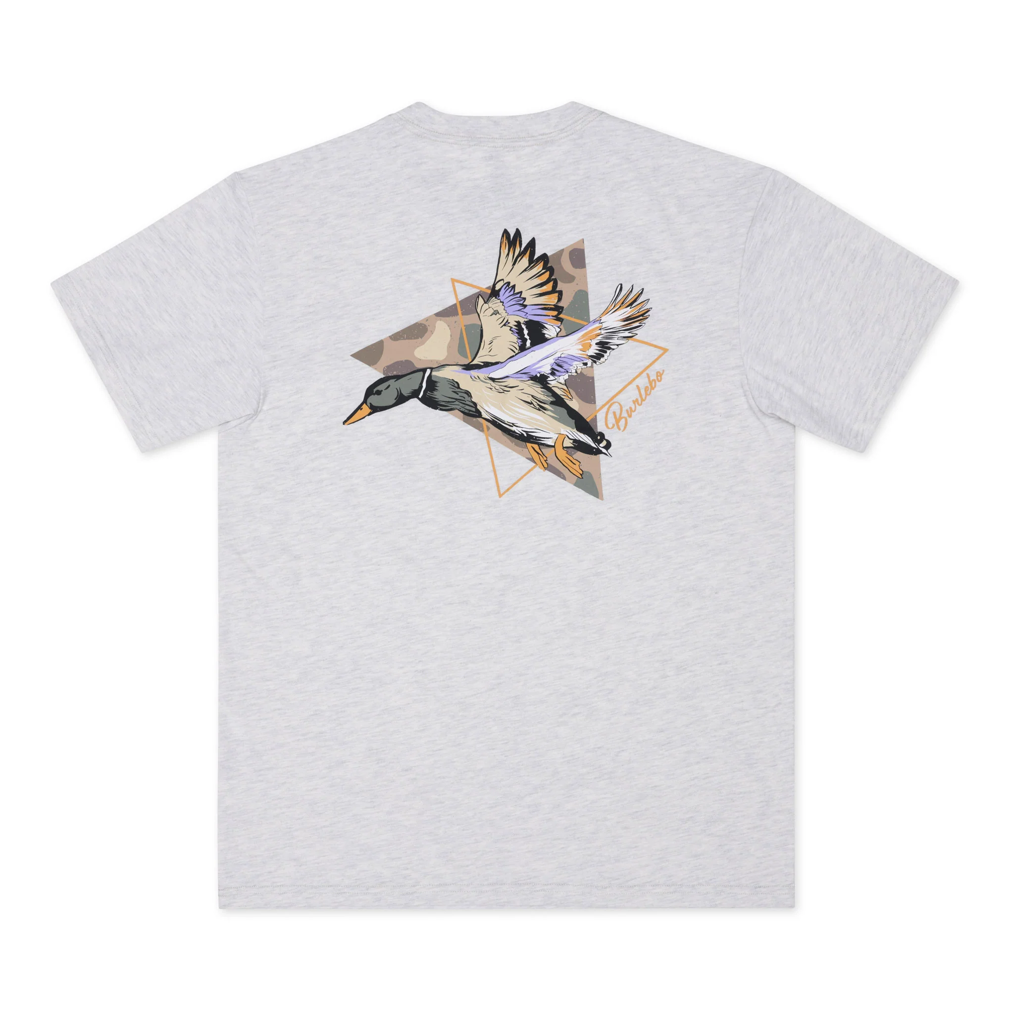 4632-short-sleeve-tee-pintail-triangle-duck-heather-ash-grey-3.webp Short Sleeve Tee - Pintail Triangle Duck - Heather Ash Grey