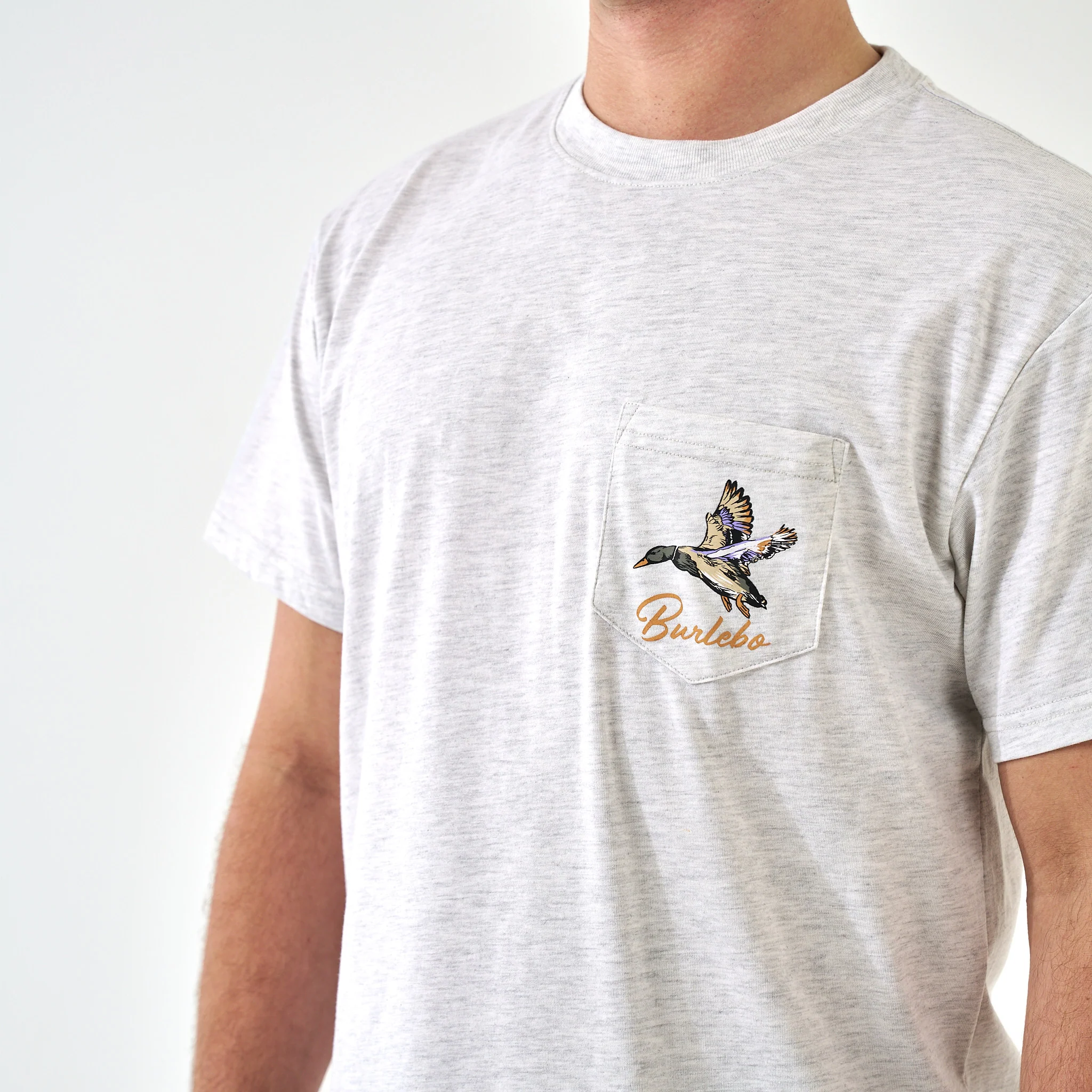 4632-short-sleeve-tee-pintail-triangle-duck-heather-ash-grey-8.webp Short Sleeve Tee - Pintail Triangle Duck - Heather Ash Grey