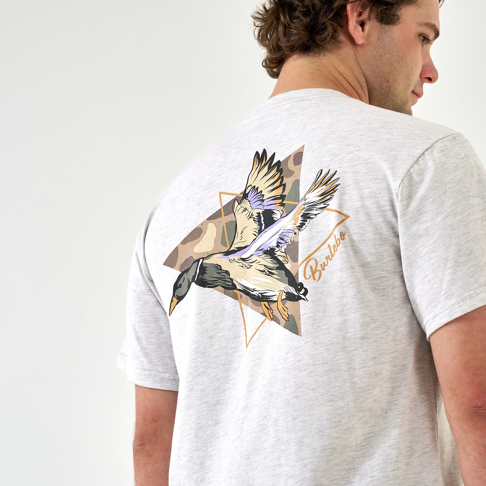 4632-short-sleeve-tee-pintail-triangle-duck-heather-ash-grey-9.webp Short Sleeve Tee - Pintail Triangle Duck - Heather Ash Grey