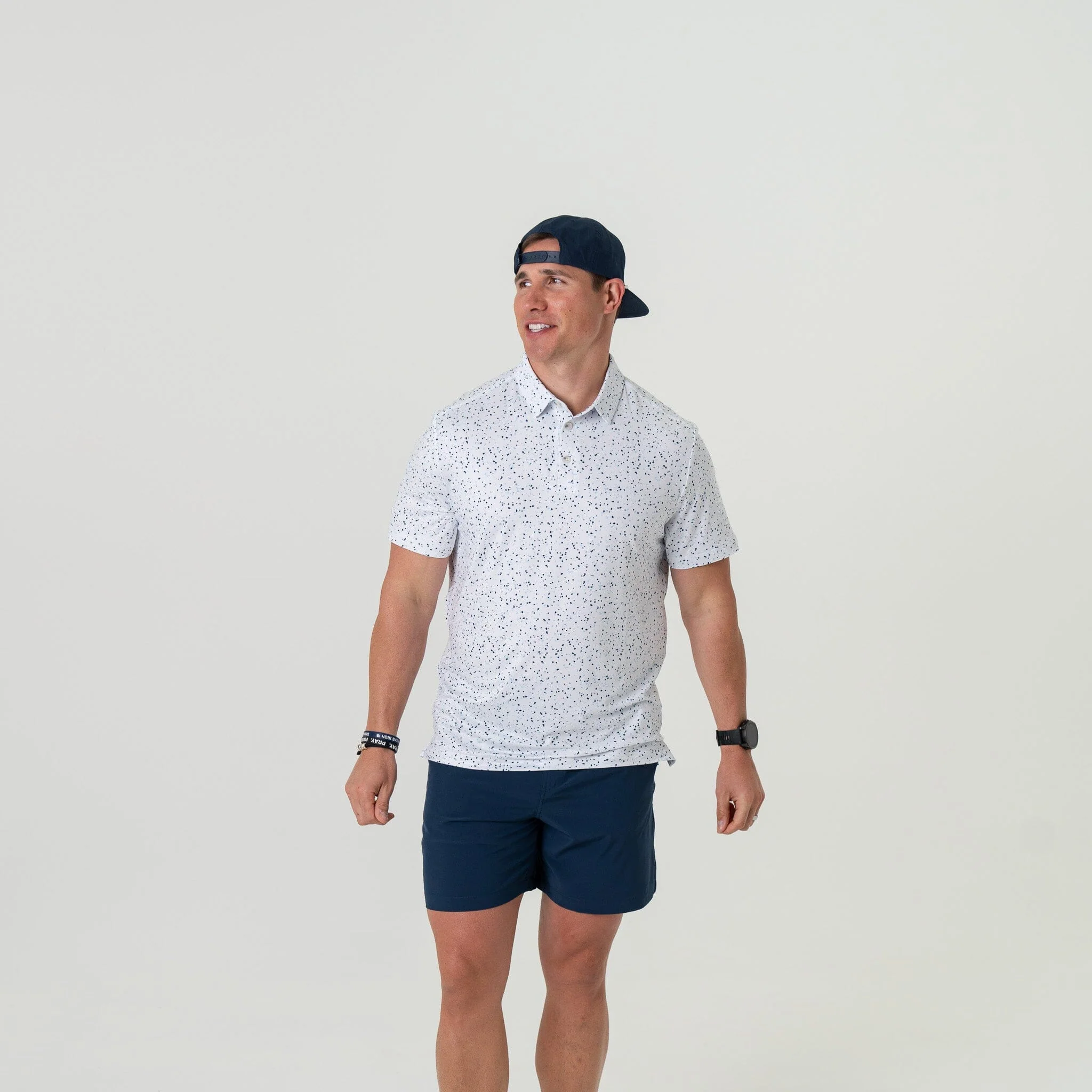 Performance Polo - White Speckled