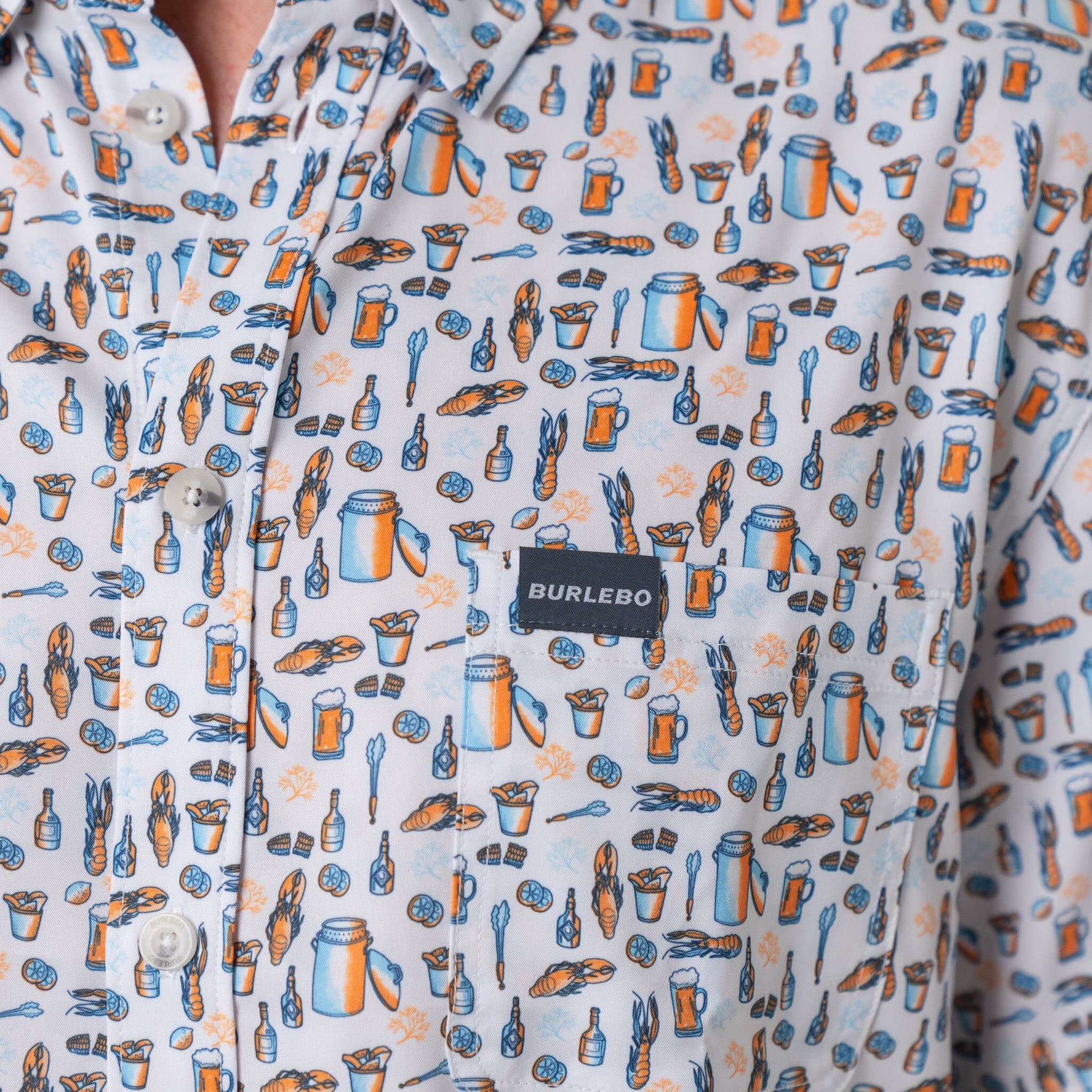 Performance Button Up - Crawfish Boil