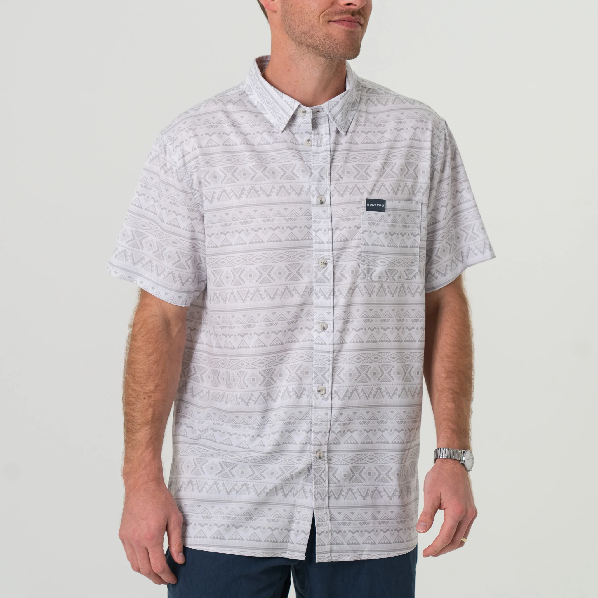 4755-performance-button-up-grey-aztec-1.webp Performance Button Up - Grey Aztec